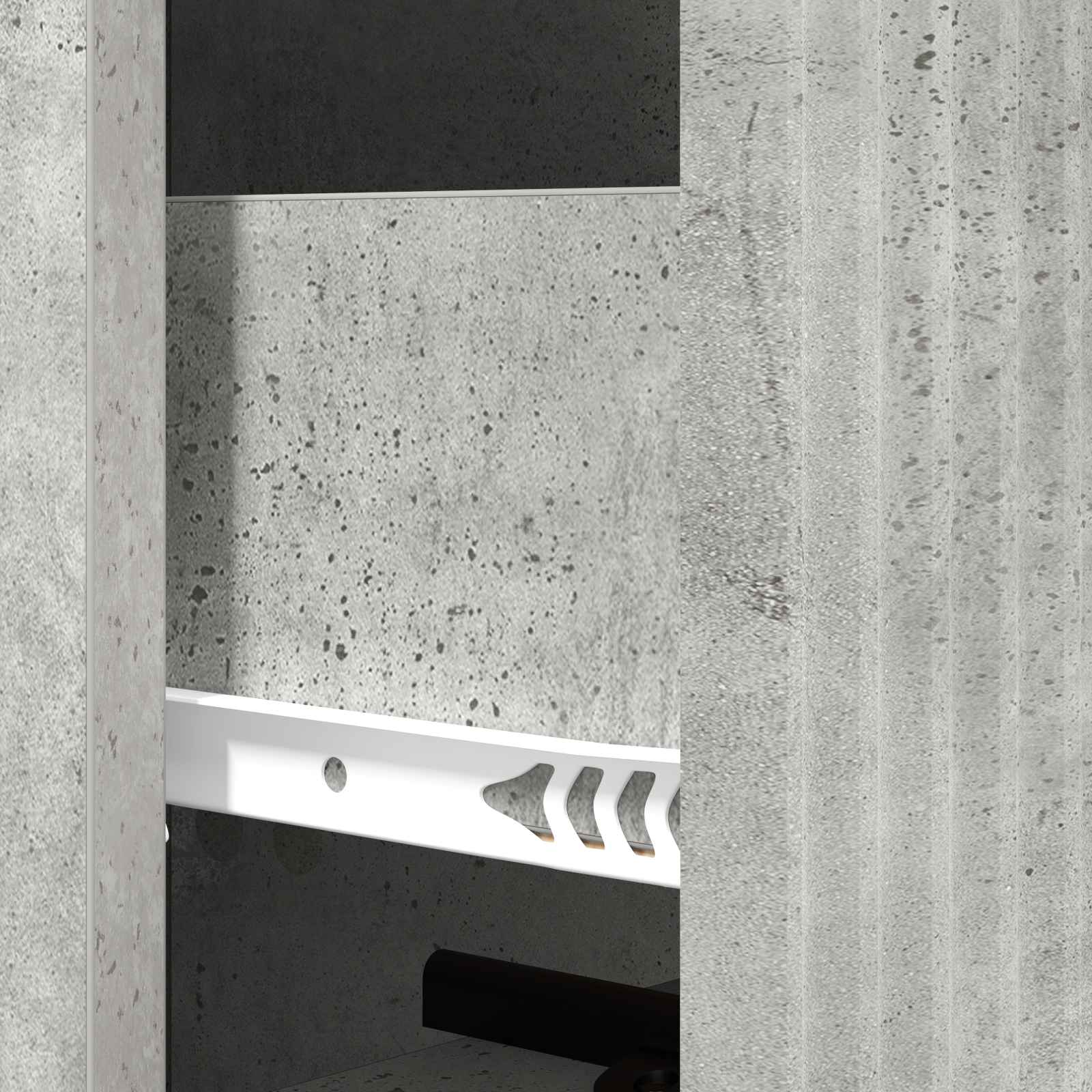Armoire à tiroirs Gris béton 33 x 34,5 x 90 cm - XIOS