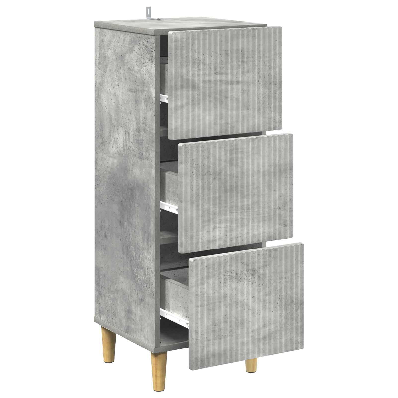 Armoire à tiroirs Gris béton 33 x 34,5 x 90 cm - XIOS