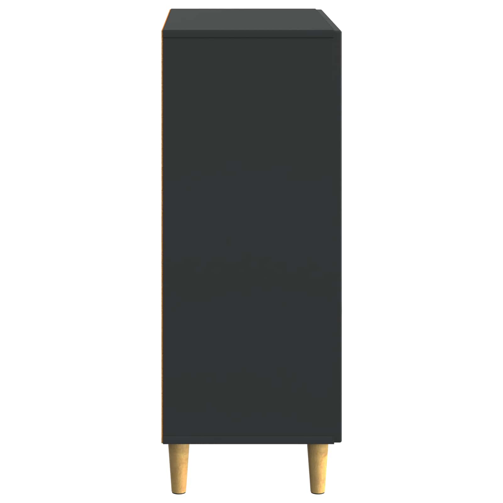 Buffet avec tiroir Noir 66 x 34,5 x 90 cm Bois d'ingénierie - XIOS