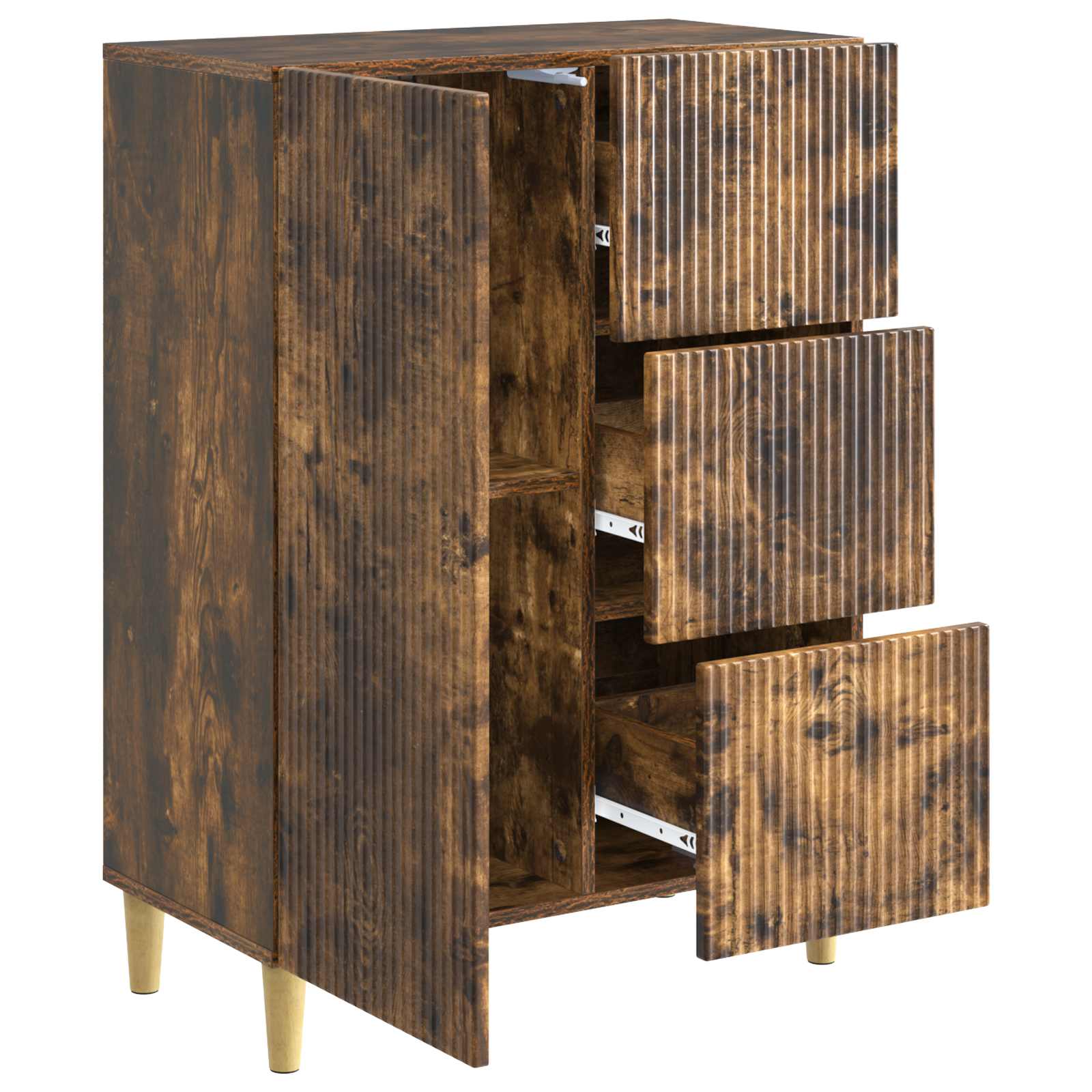 Buffet Chêne fumé 66 x 34,5 x 90 cm Bois d'ingénierie - XIOS