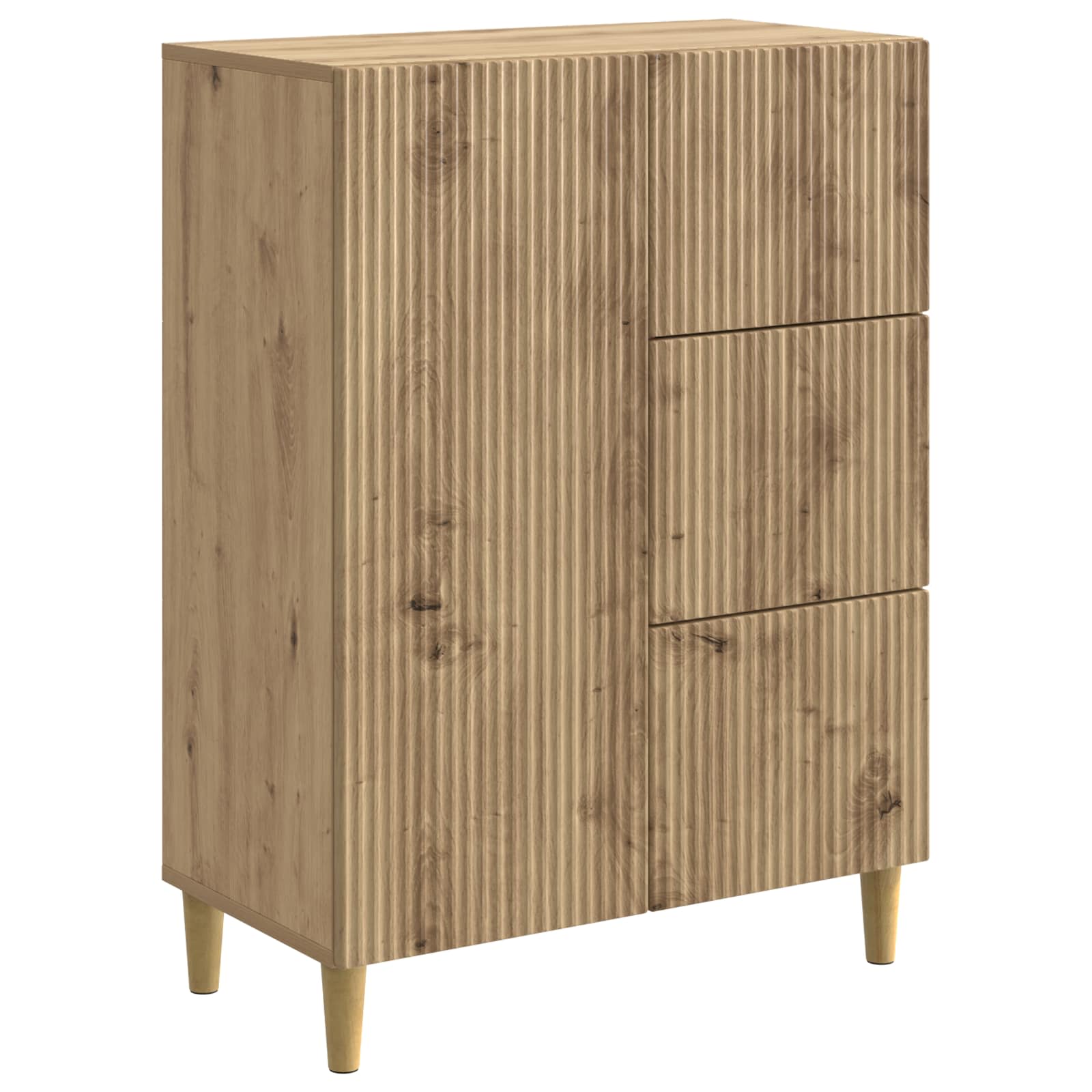Buffet Chêne artisanal 66 x 34,5 x 90 cm Bois d'ingénierie - XIOS