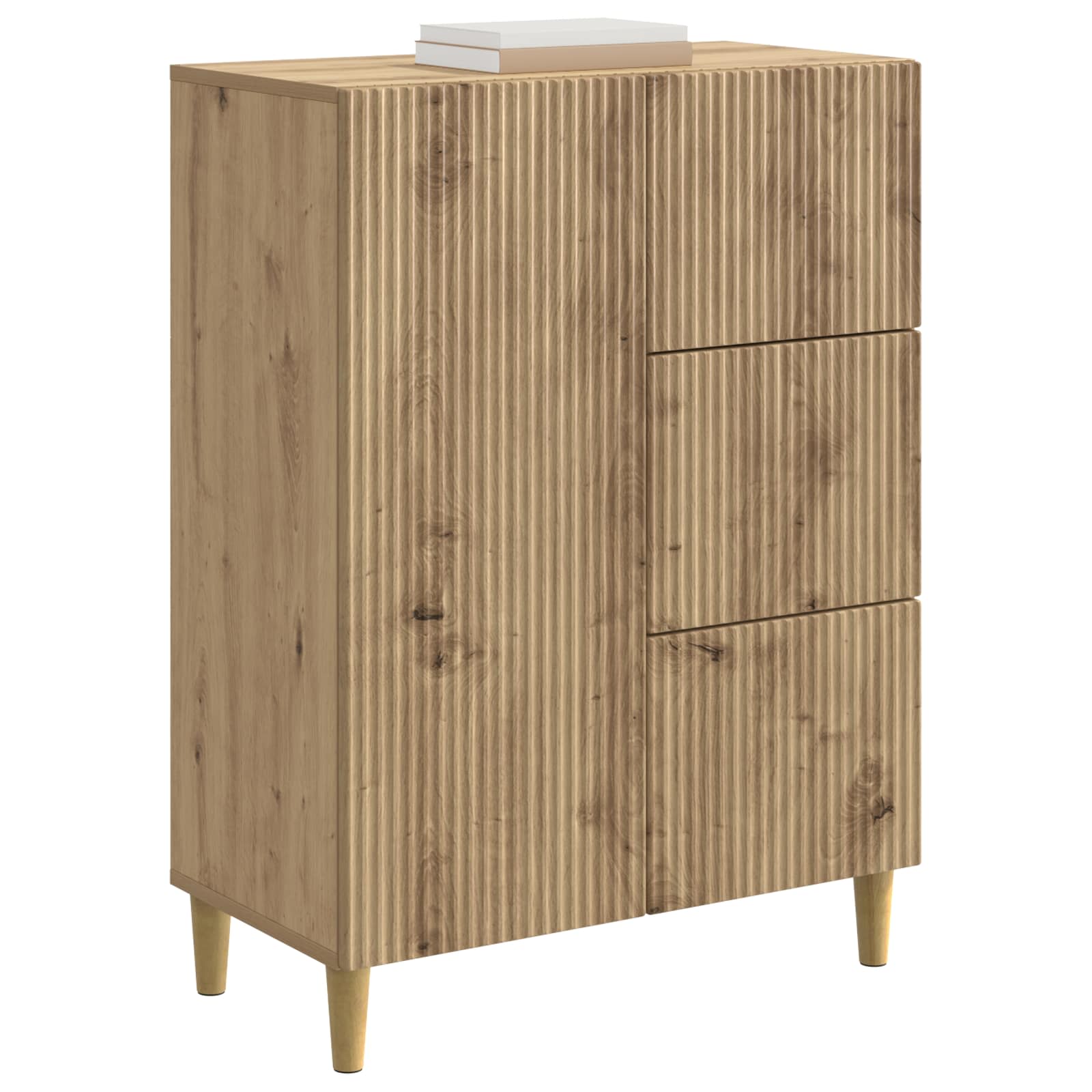 Buffet Chêne artisanal 66 x 34,5 x 90 cm Bois d'ingénierie - XIOS
