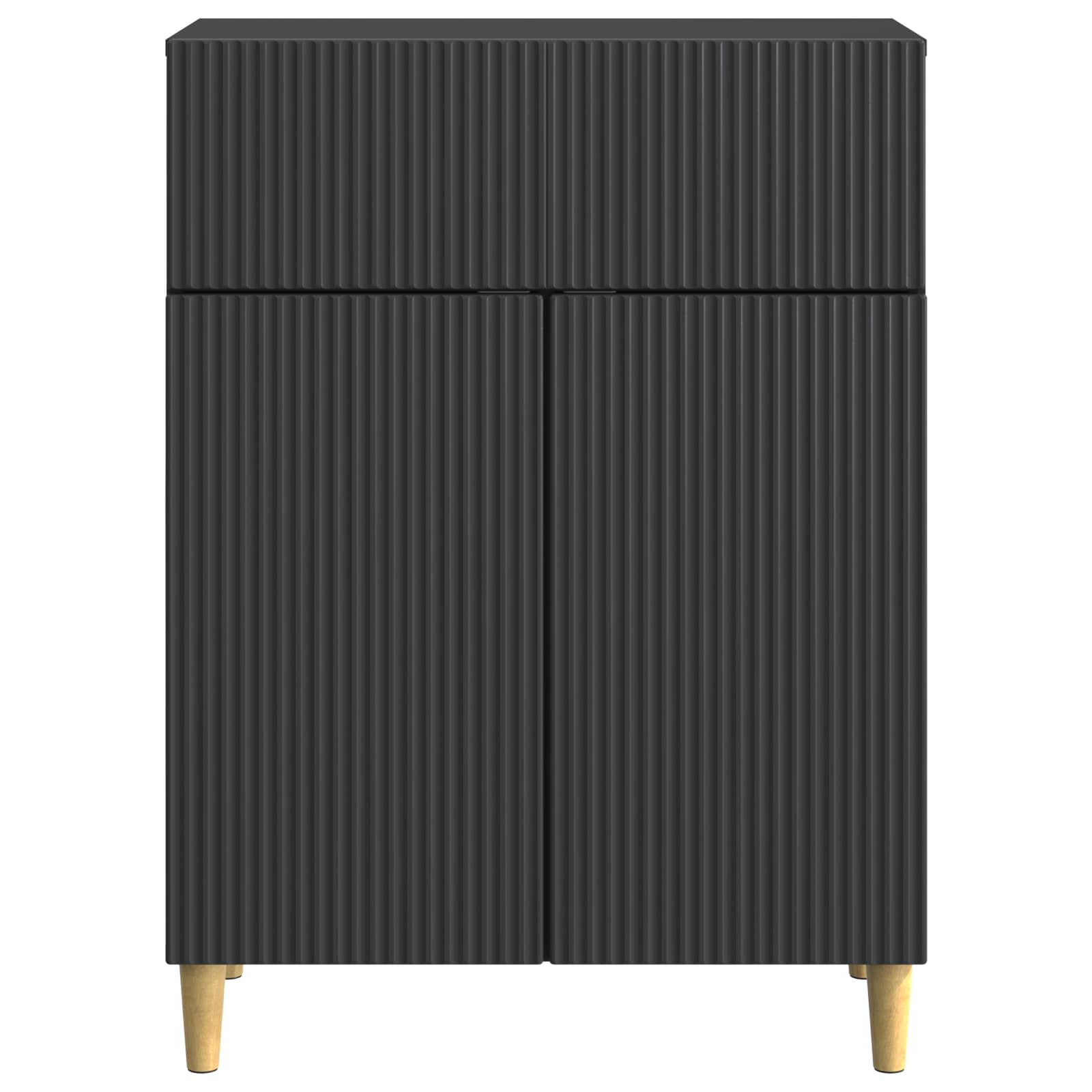 Buffet avec tiroir Noir 66 x 34,5 x 90 cm Bois d'ingénierie - XIOS