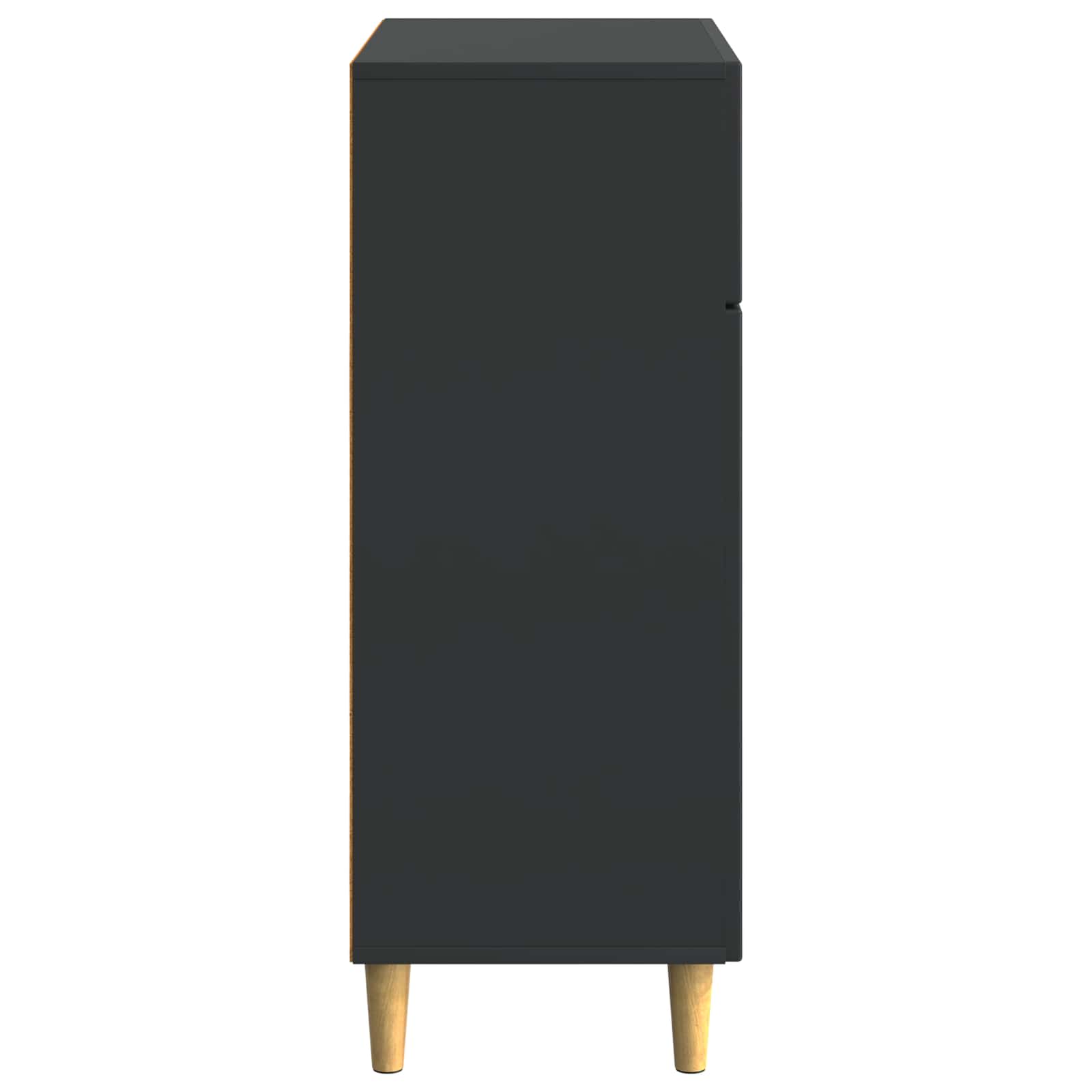 Buffet avec tiroir Noir 66 x 34,5 x 90 cm Bois d'ingénierie - XIOS