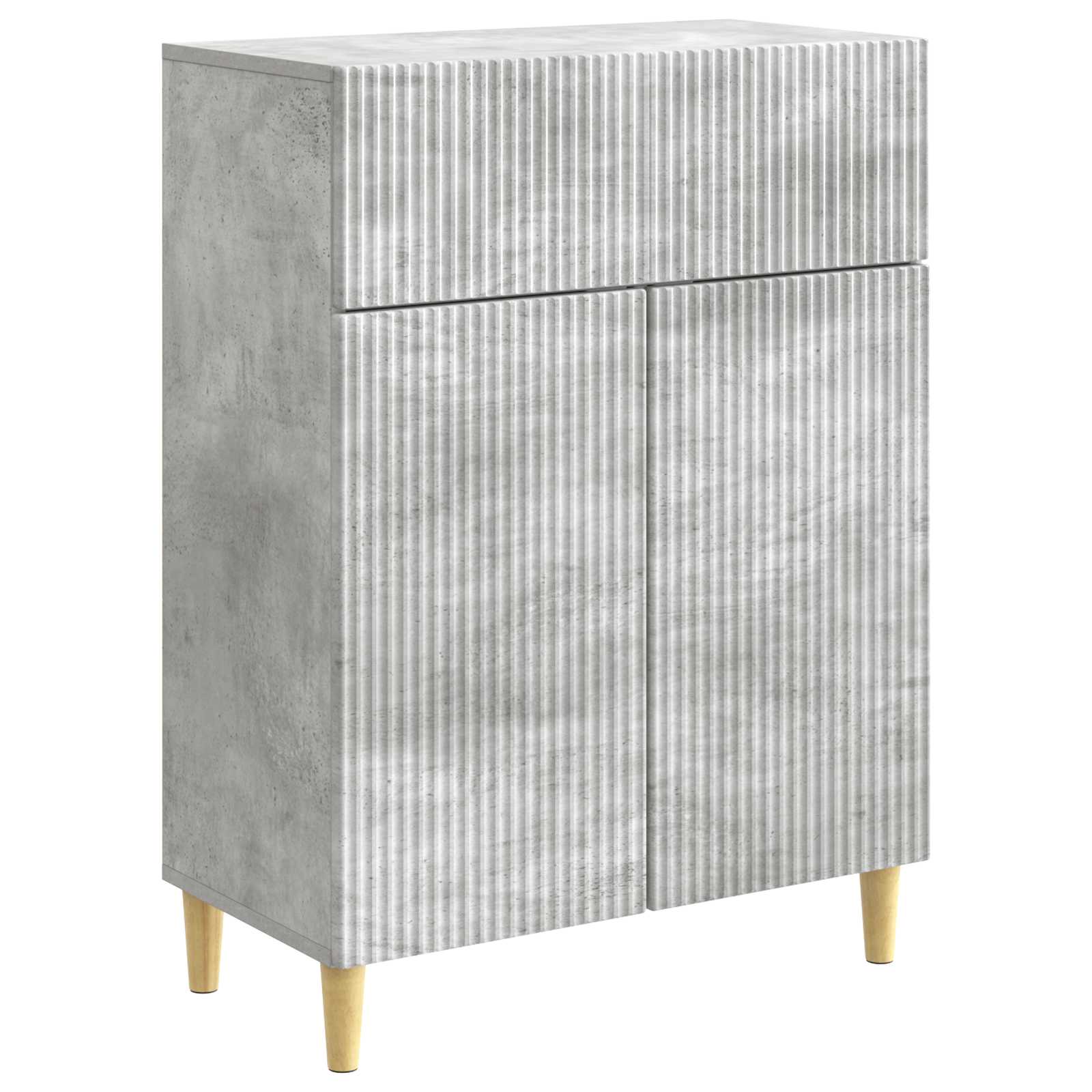Buffet Gris béton 66 x 34,5 x 90 cm Bois d'ingénierie - XIOS