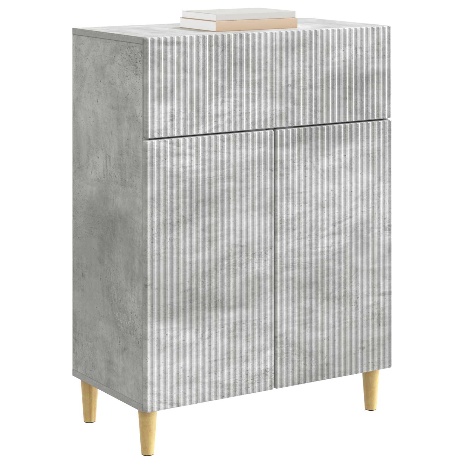 Buffet Gris béton 66 x 34,5 x 90 cm Bois d'ingénierie - XIOS