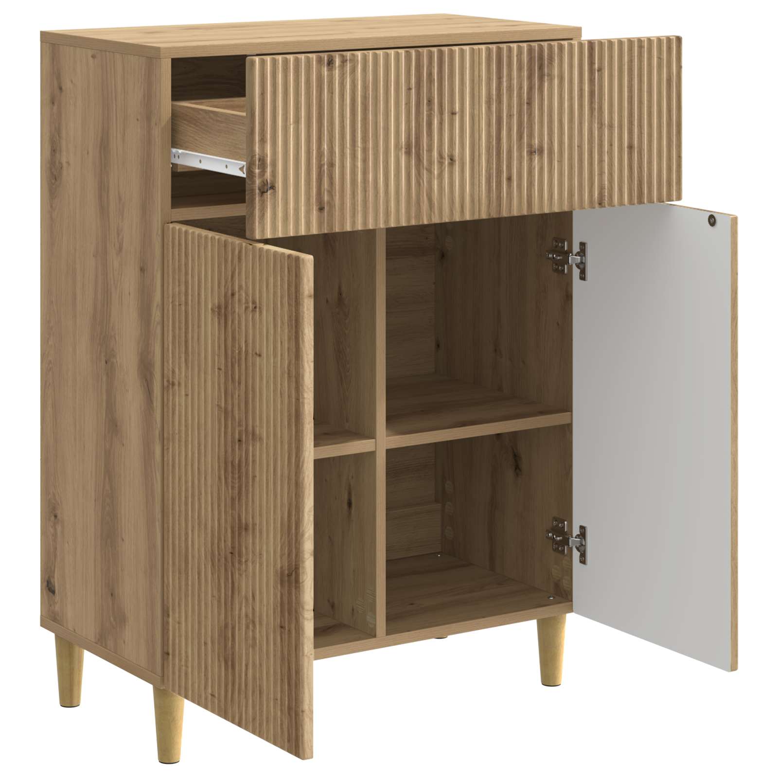 Buffet Chêne artisanal 66 x 34,5 x 90 cm Bois d'ingénierie - XIOS