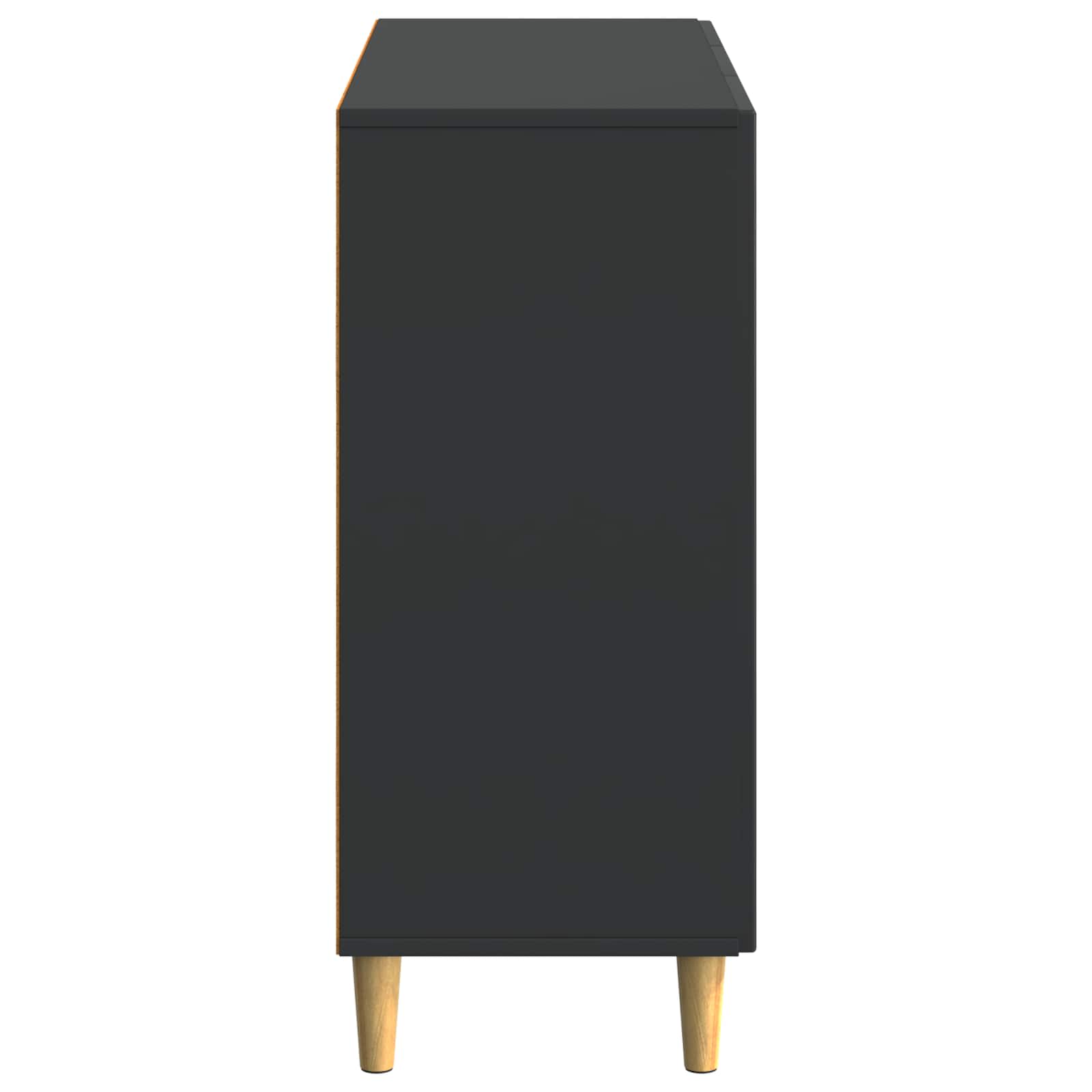 Buffet Noir 89 x 34,5 x 80 cm Bois d'ingénierie - XIOS