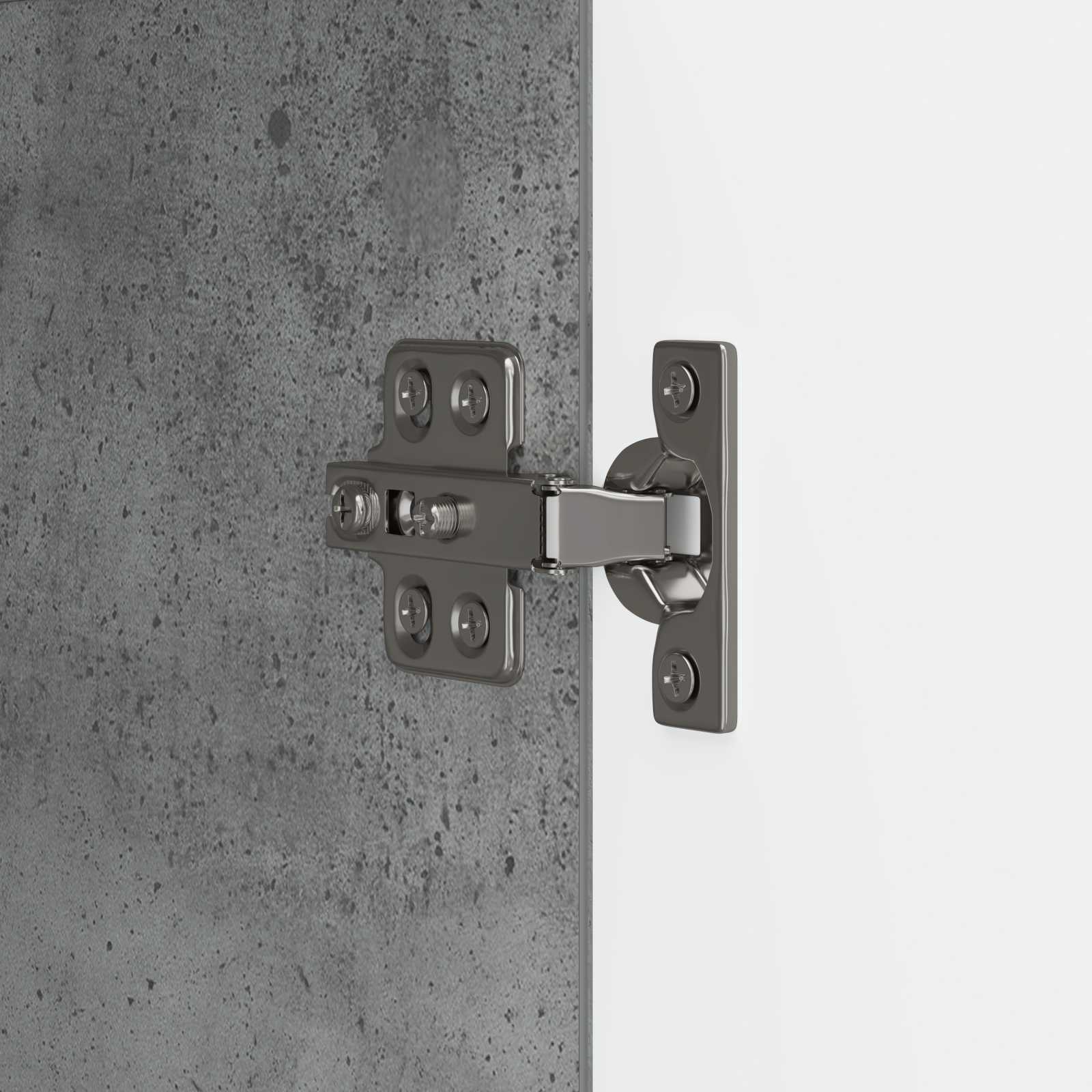 Buffet Gris béton 89 x 34,5 x 80 cm Bois d'ingénierie - XIOS