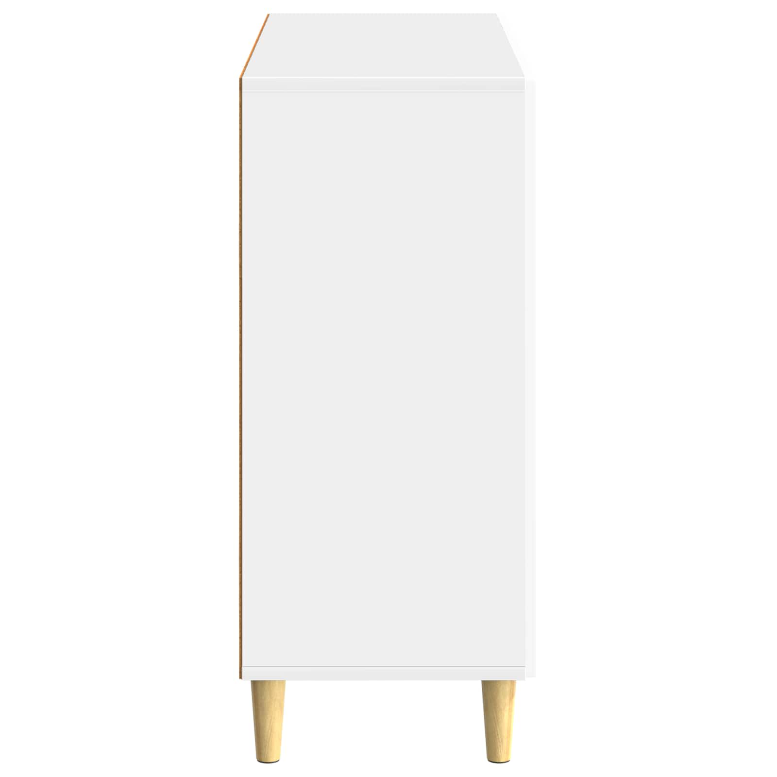 Buffet Blanc brillant 89 x 34,5 x 80 cm Bois d'ingénierie - XIOS