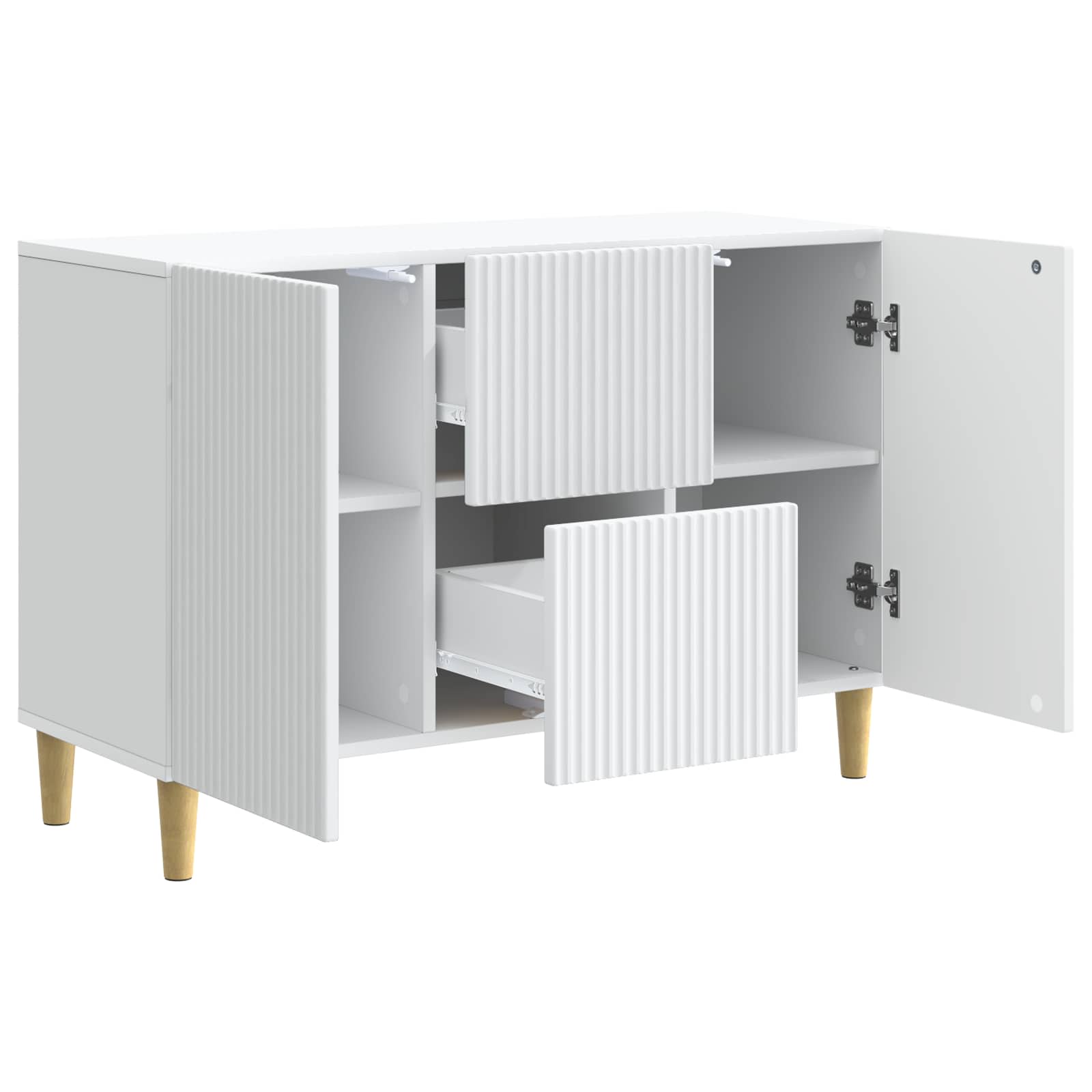 Buffet avec tiroir Blanc 89 x 34,5 x 60 cm Bois d'ingénierie - XIOS