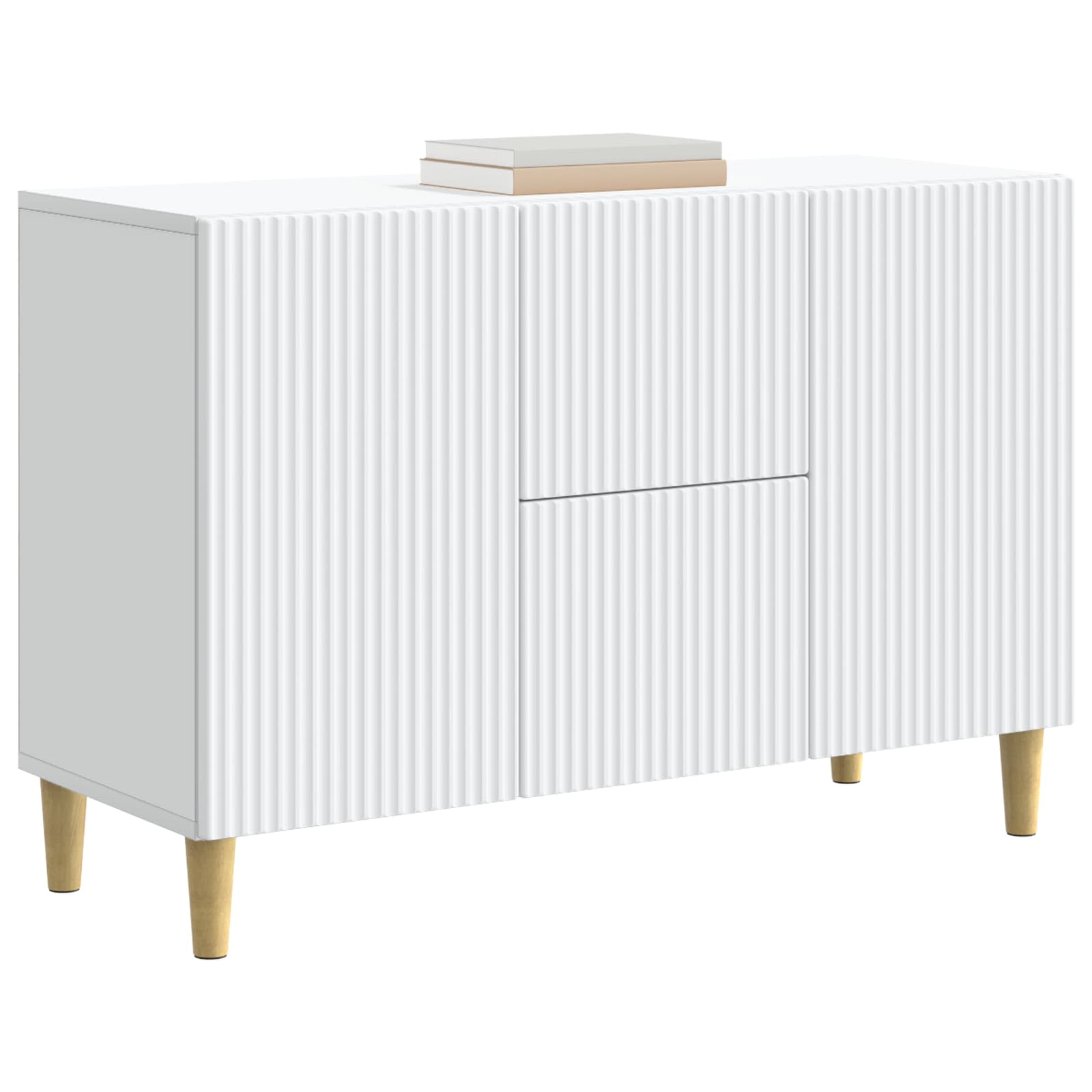 Buffet avec tiroir Blanc 89 x 34,5 x 60 cm Bois d'ingénierie - XIOS