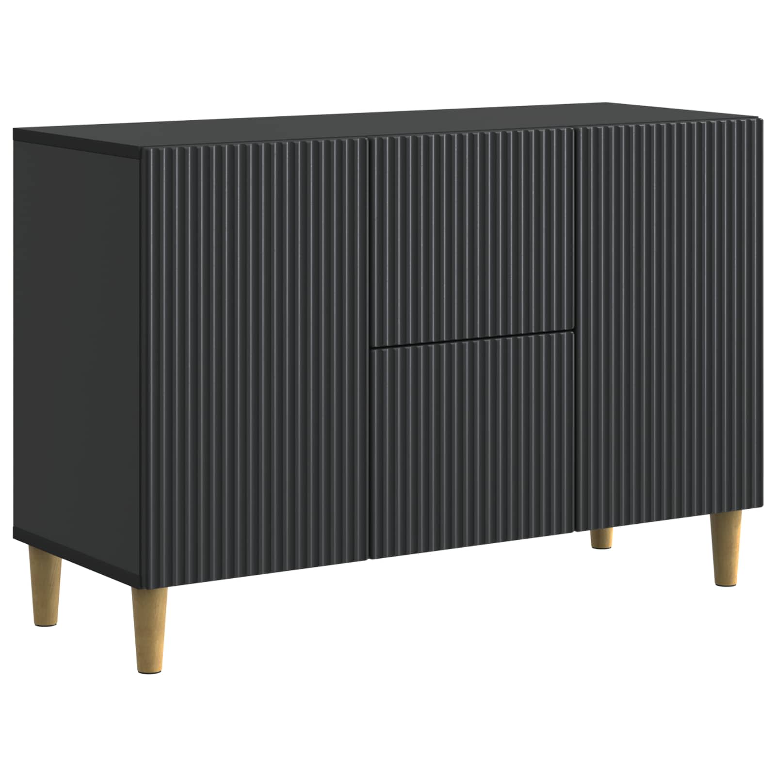 Buffet avec tiroir Noir 89 x 34,5 x 60 cm Bois d'ingénierie - XIOS
