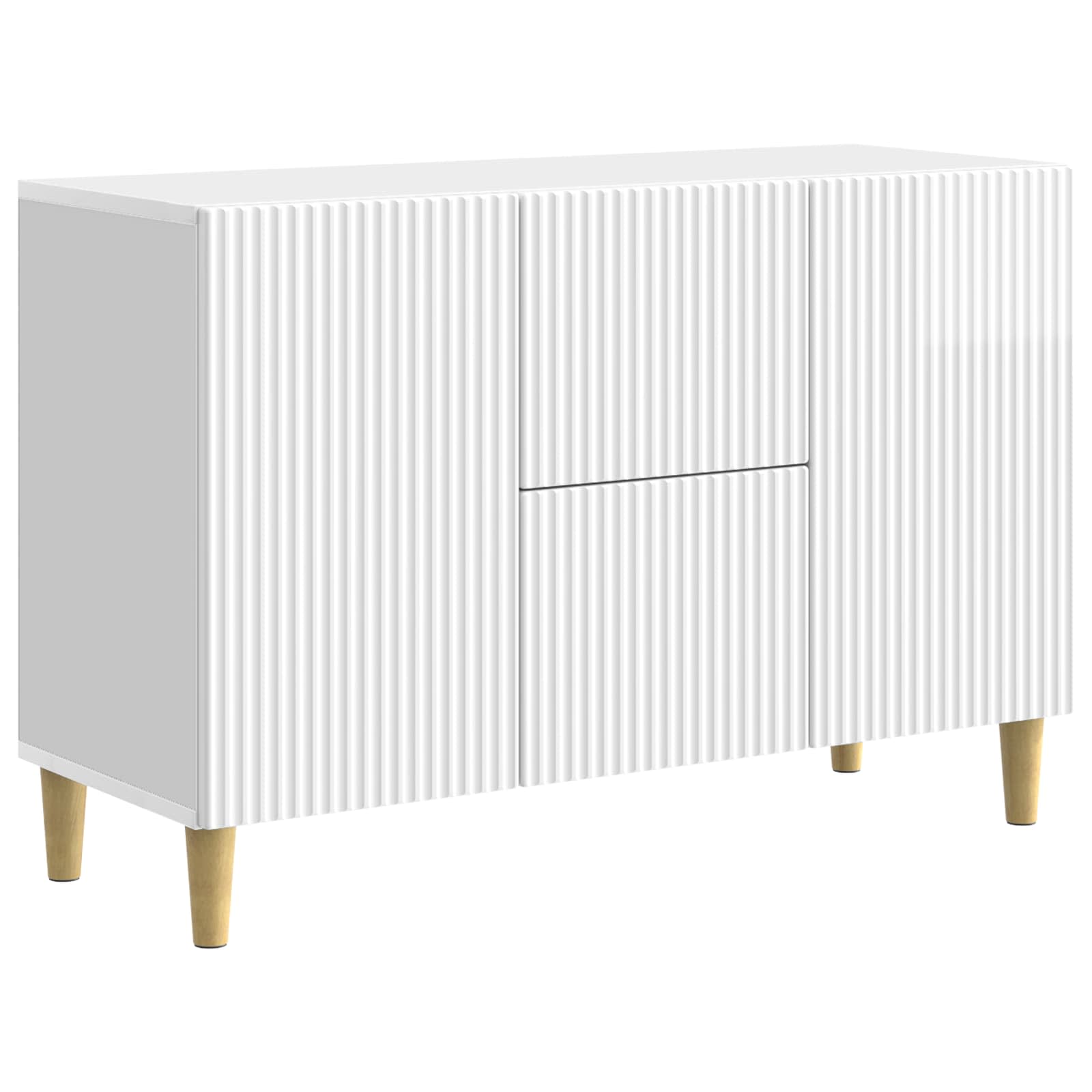 Buffet Blanc brillant 89 x 34,5 x 60 cm Bois d'ingénierie - XIOS