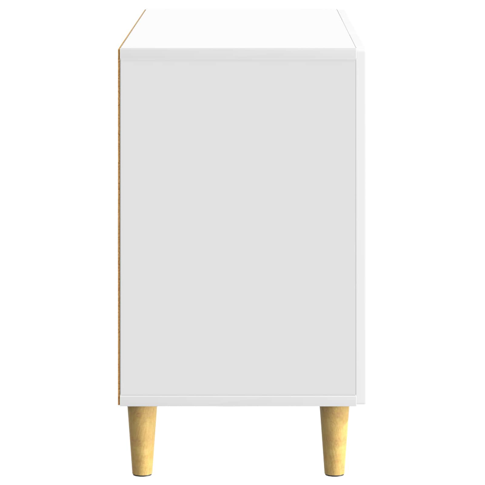 Buffet Blanc brillant 89 x 34,5 x 60 cm Bois d'ingénierie - XIOS