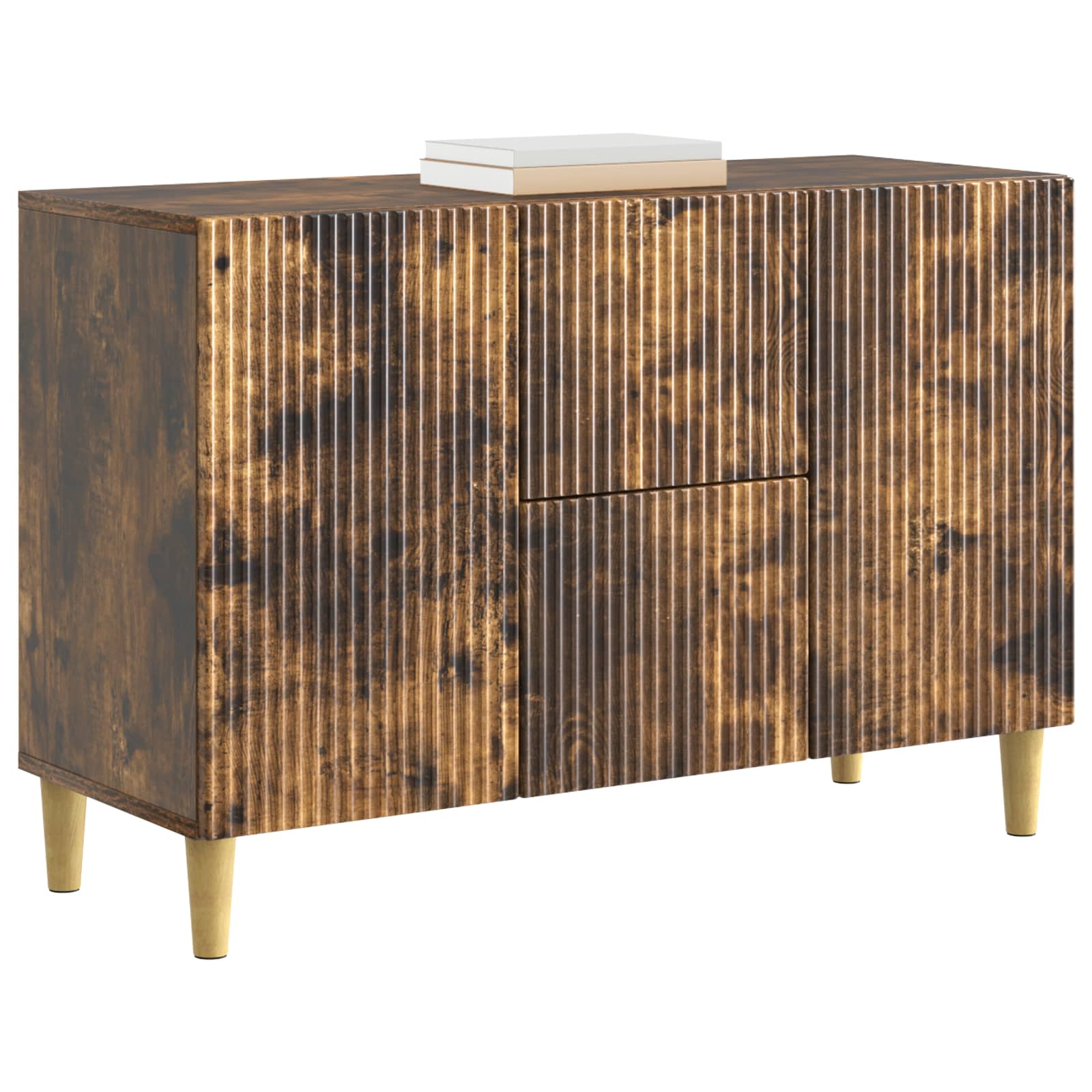 Buffet Chêne fumé 89 x 34,5 x 60 cm Bois d'ingénierie - XIOS
