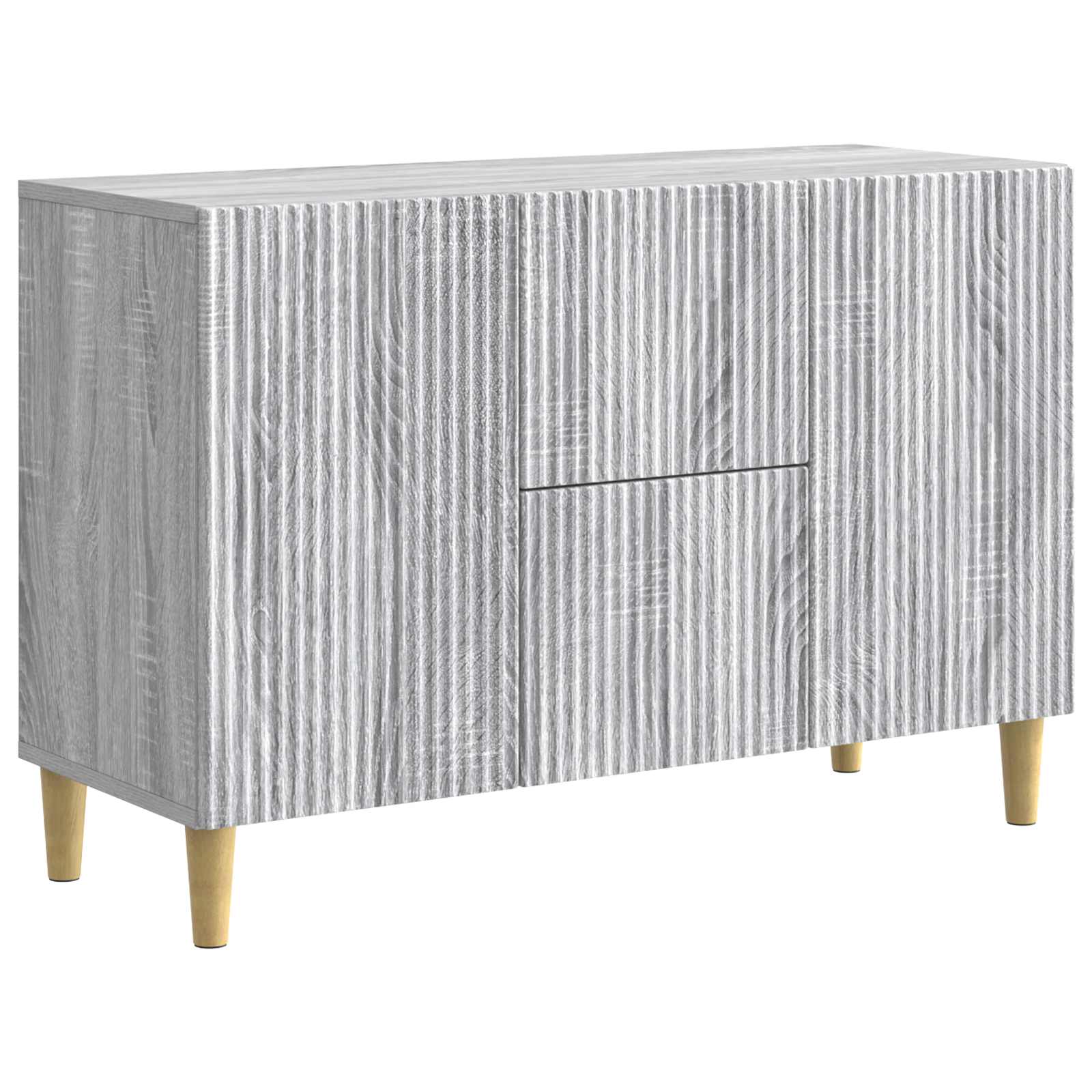 Buffet Sonoma gris 89 x 34,5 x 60 cm Bois d'ingénierie - XIOS
