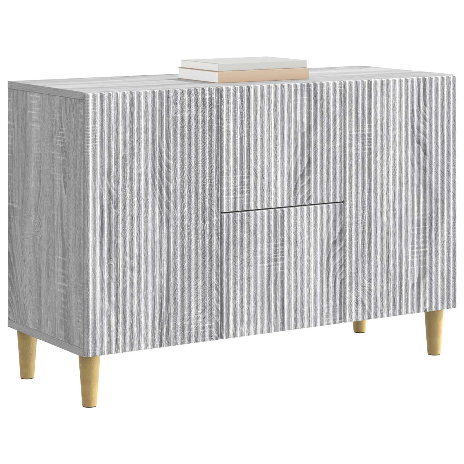 Buffet Sonoma gris 89 x 34,5 x 60 cm Bois d'ingénierie - XIOS