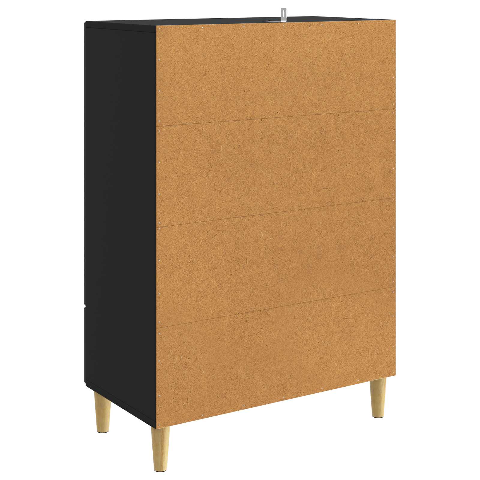 Buffet avec tiroir Noir 66 x 34,5 x 95 cm Bois d'ingénierie - XIOS