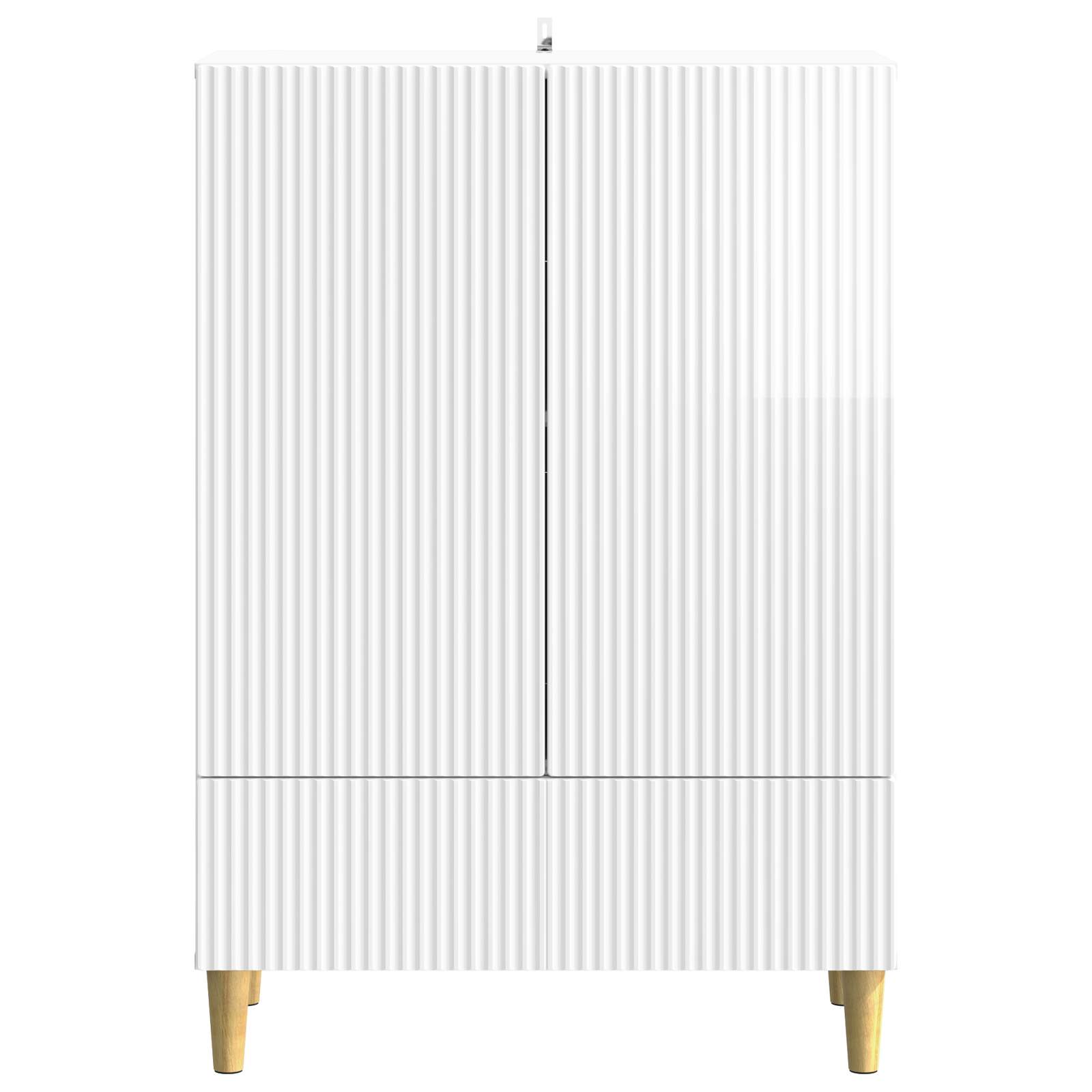 Buffet Blanc brillant 66 x 34,5 x 95 cm Bois d'ingénierie - XIOS