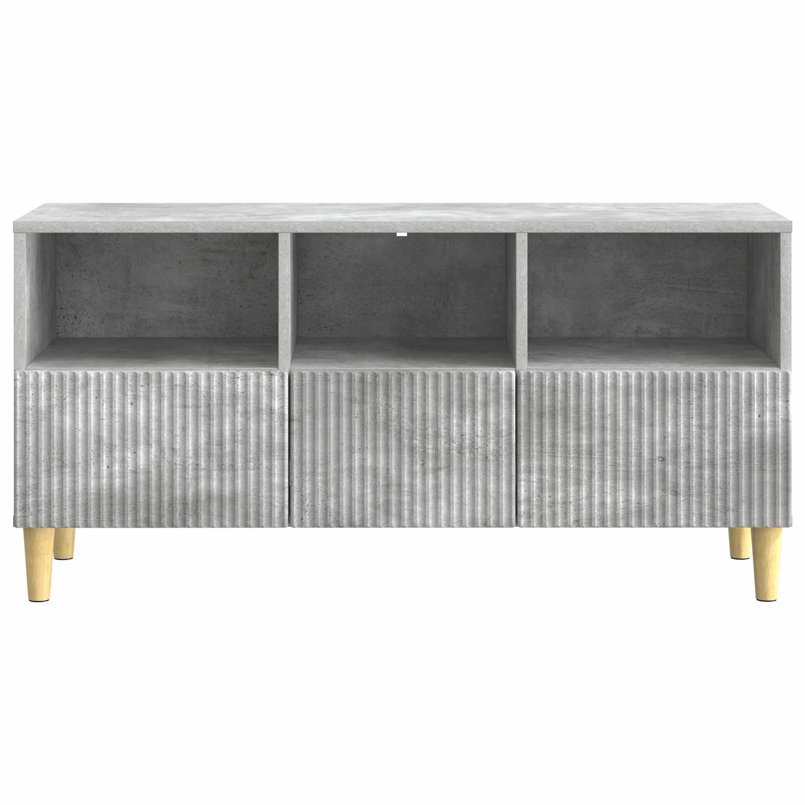 Meuble TV Gris béton 102 x 34,5 x 50 cm Bois d'ingénierie - XIOS