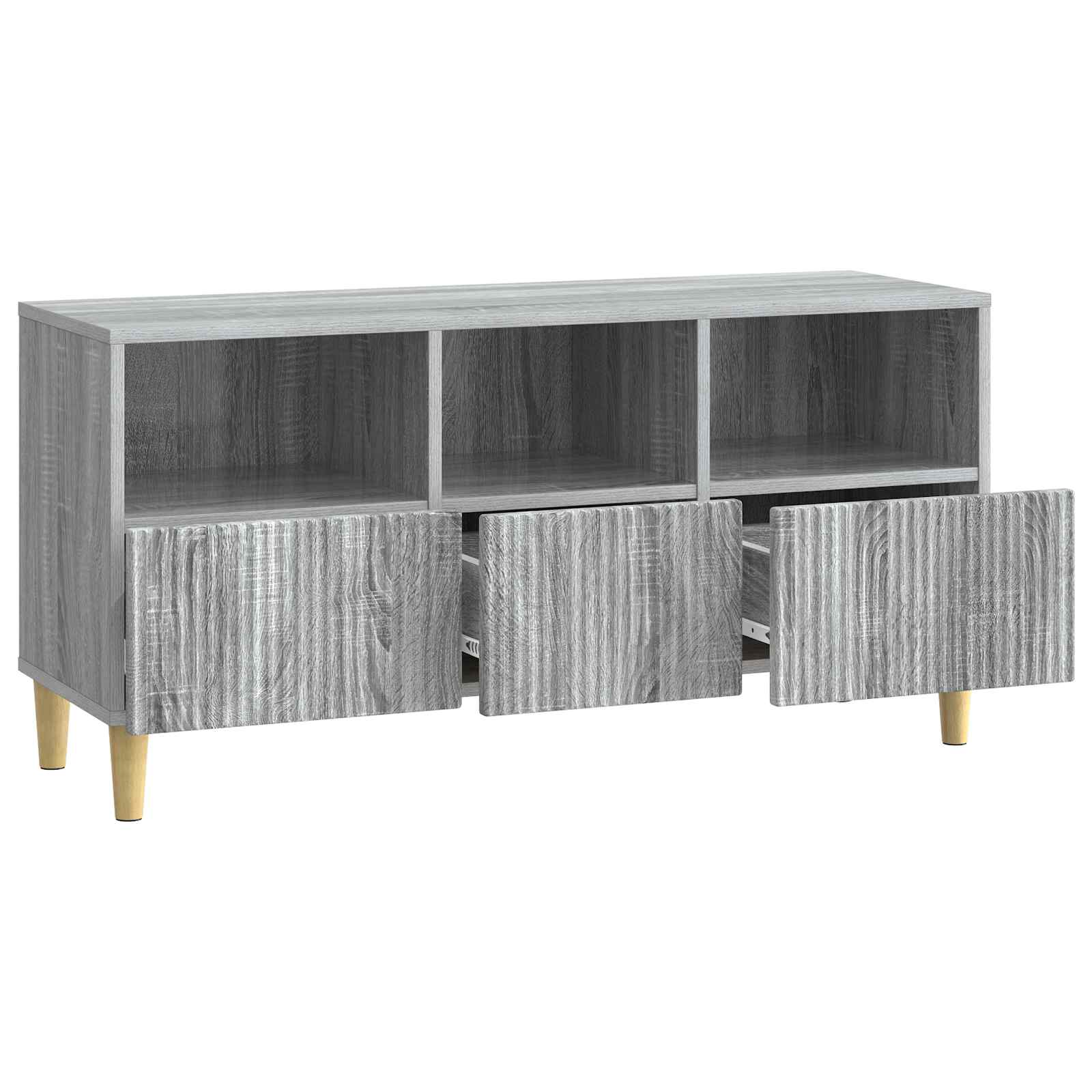 Meuble TV Sonoma gris 102 x 34,5 x 50 cm Bois d'ingénierie - XIOS