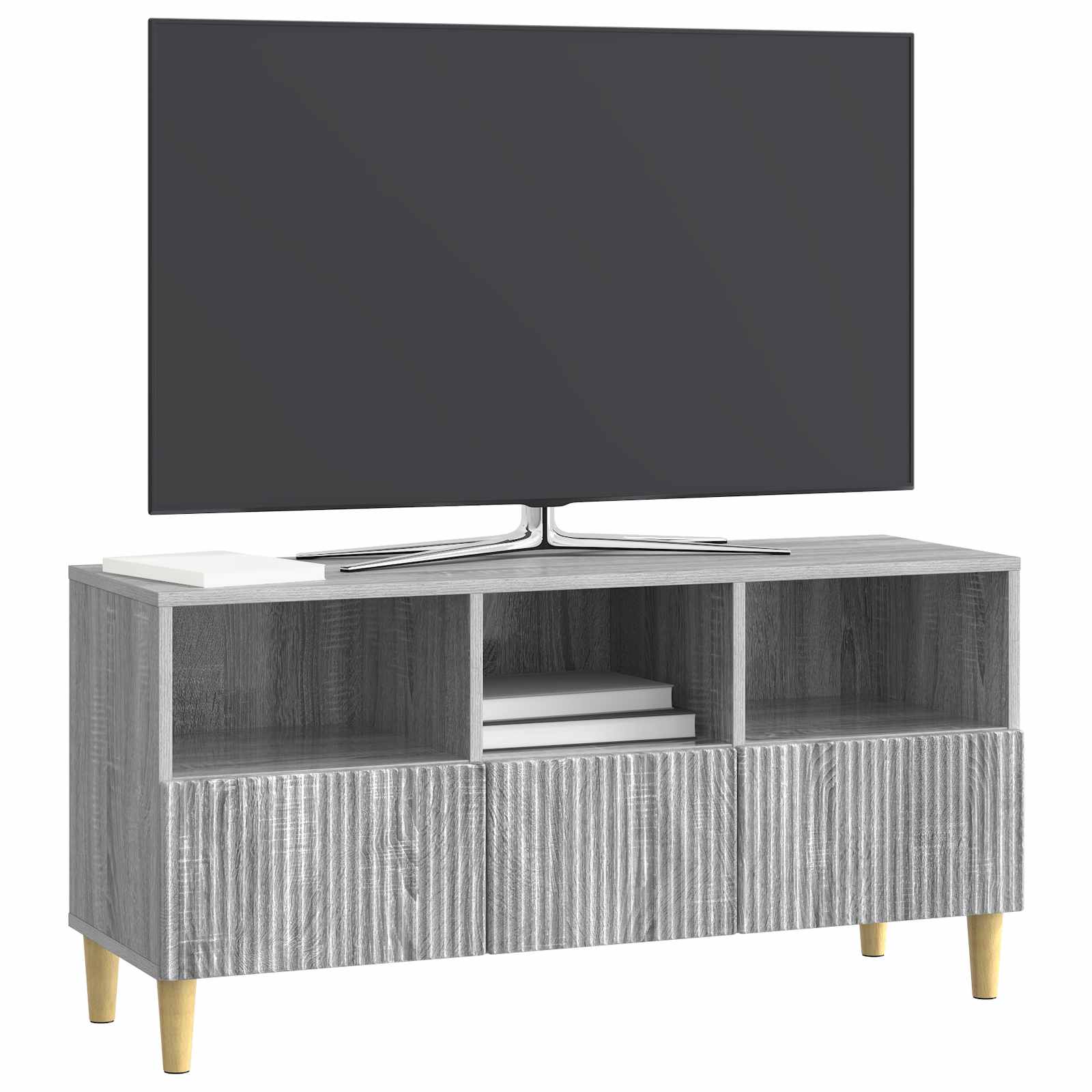 Meuble TV Sonoma gris 102 x 34,5 x 50 cm Bois d'ingénierie - XIOS