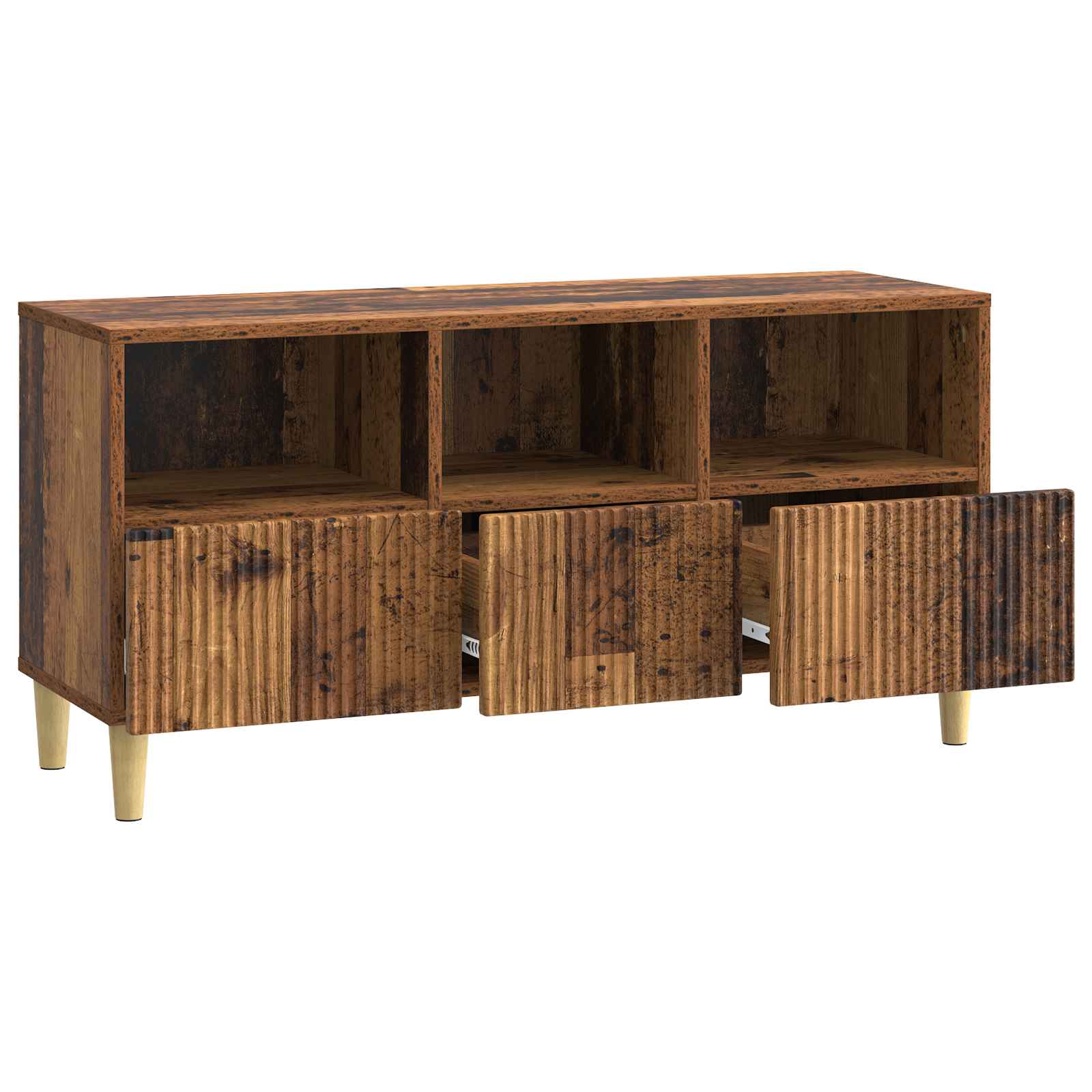 Meuble TV Bois ancien 102 x 34,5 x 50 cm Bois d'ingénierie - XIOS