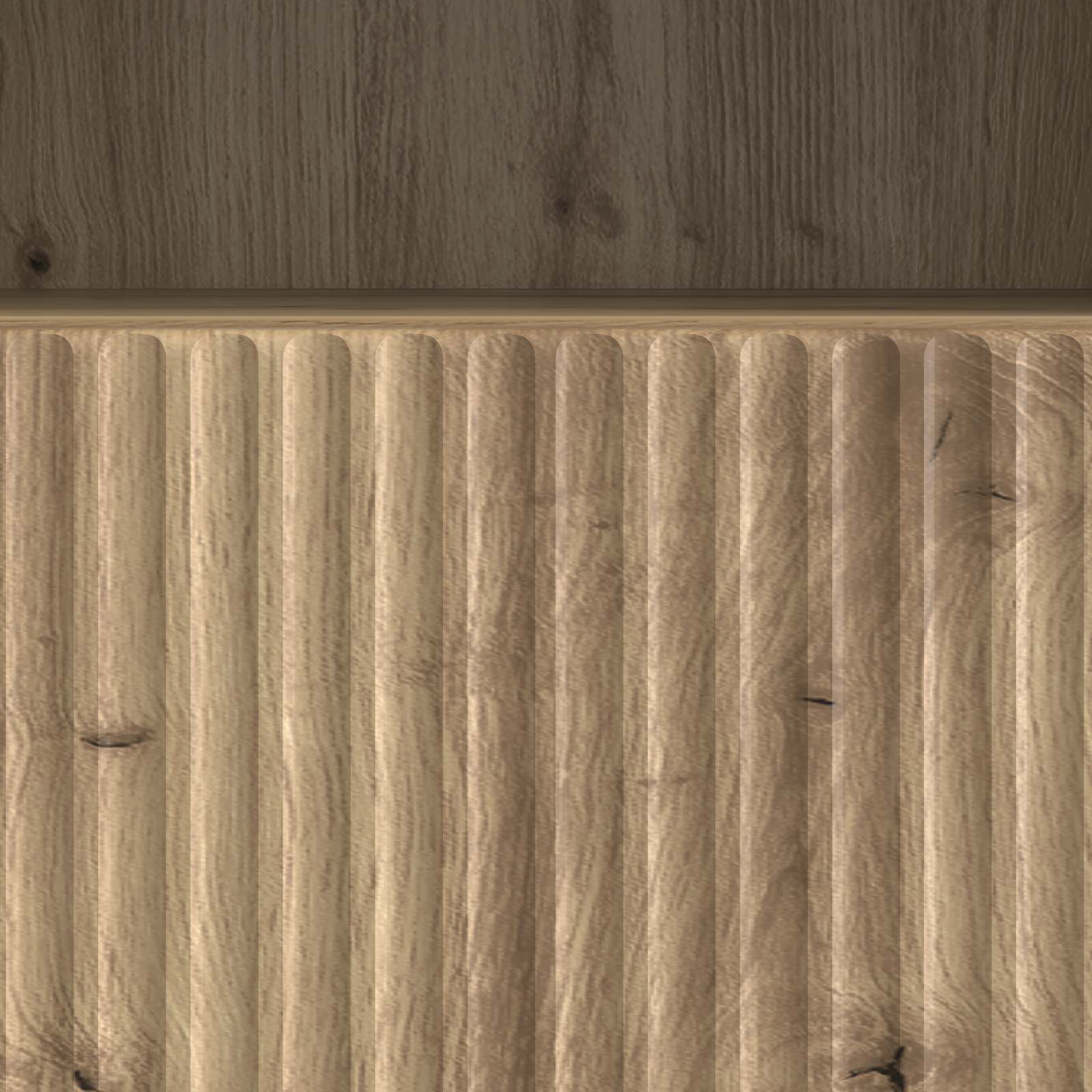 Meuble TV Chêne artisanal 102 x 34,5 x 50 cm Bois d'ingénierie - XIOS