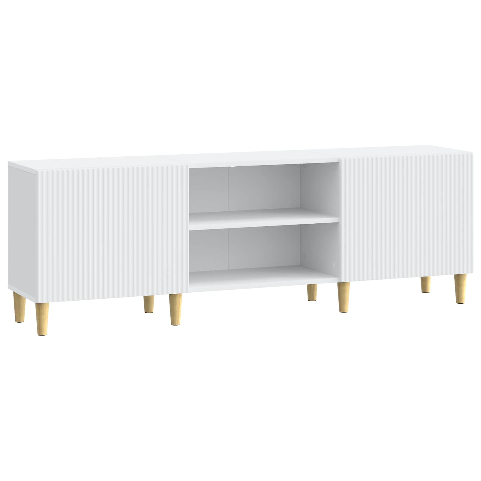 Meuble TV Blanc 150 x 31 x 50 cm Bois d'ingénierie - XIOS