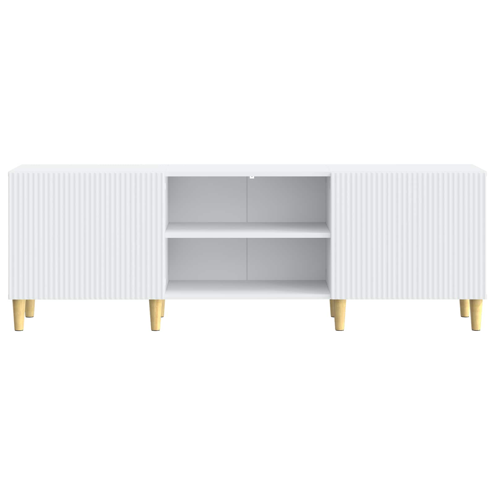 Meuble TV Blanc 150 x 31 x 50 cm Bois d'ingénierie - XIOS