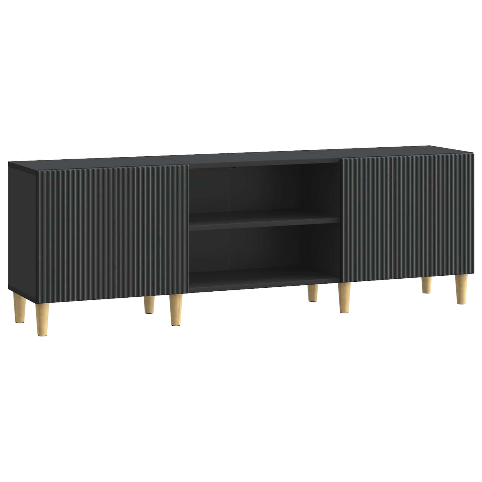 Meuble TV Noir 150 x 31 x 50 cm Bois d'ingénierie - XIOS