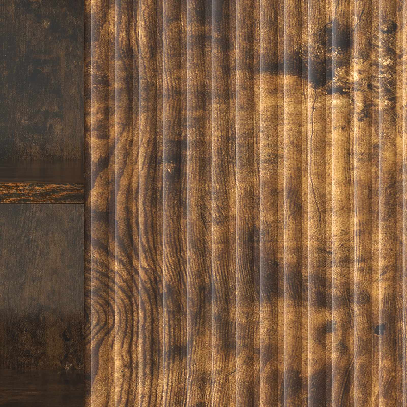 Meuble TV Chêne fumé 150 x 31 x 50 cm Bois d'ingénierie - XIOS
