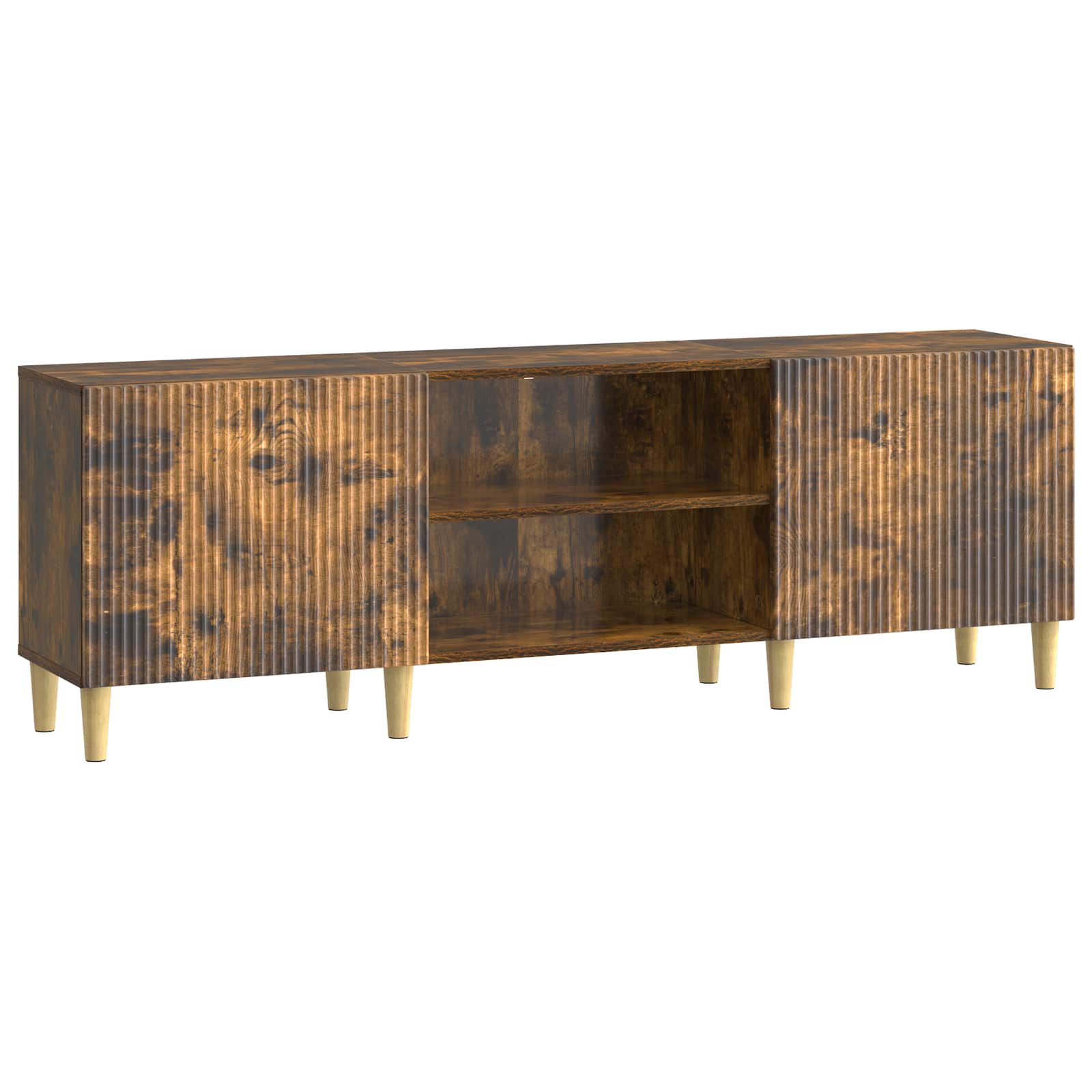 Meuble TV Chêne fumé 150 x 31 x 50 cm Bois d'ingénierie - XIOS