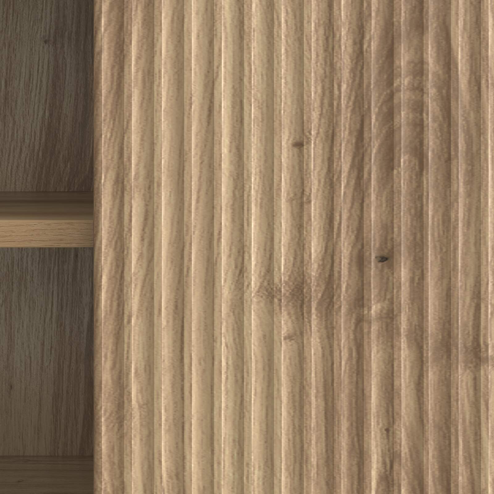 Meuble TV Chêne artisanal 150 x 31 x 50 cm Bois d'ingénierie - XIOS