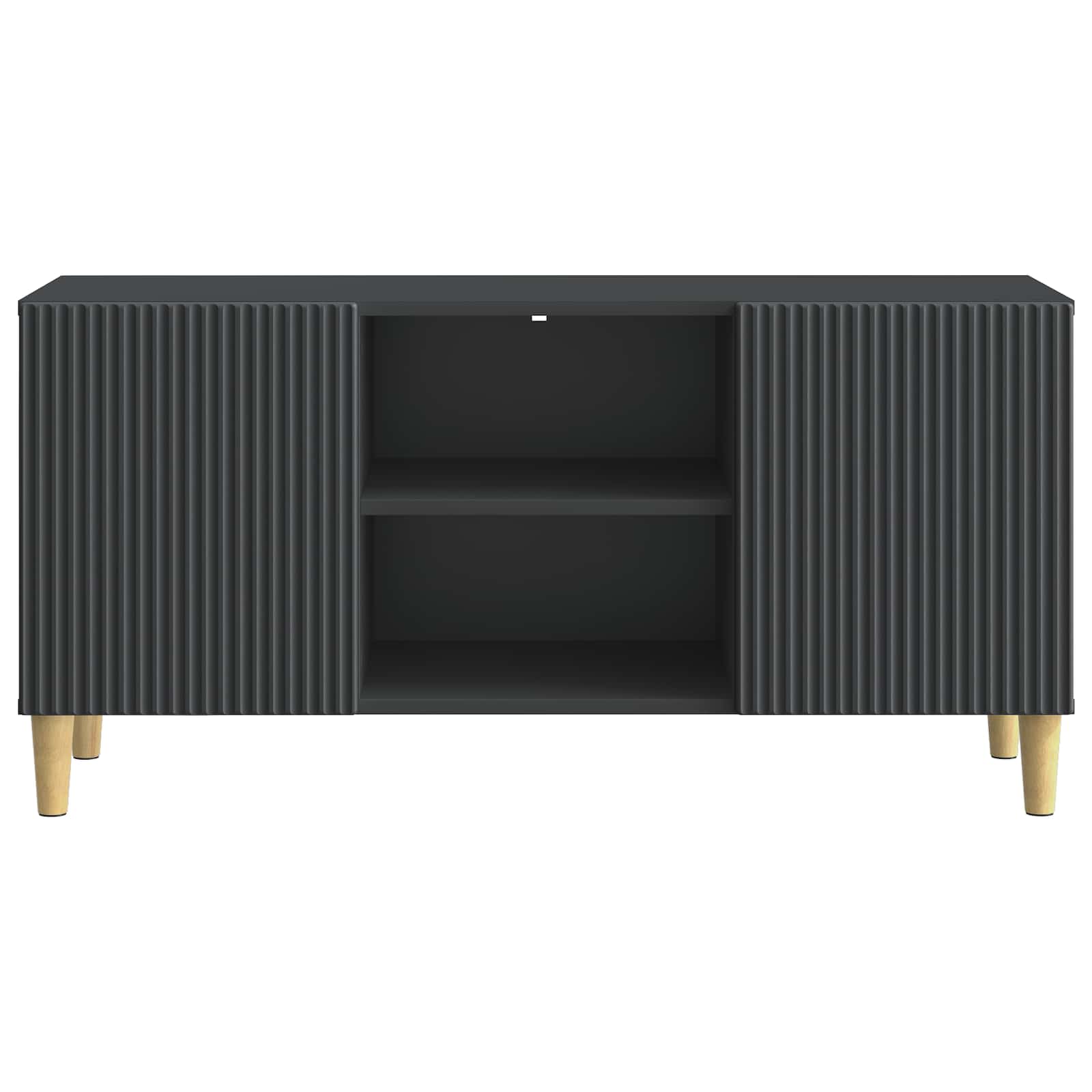 Meuble TV Noir 102 x 34,5 x 50 cm Bois d'ingénierie - XIOS