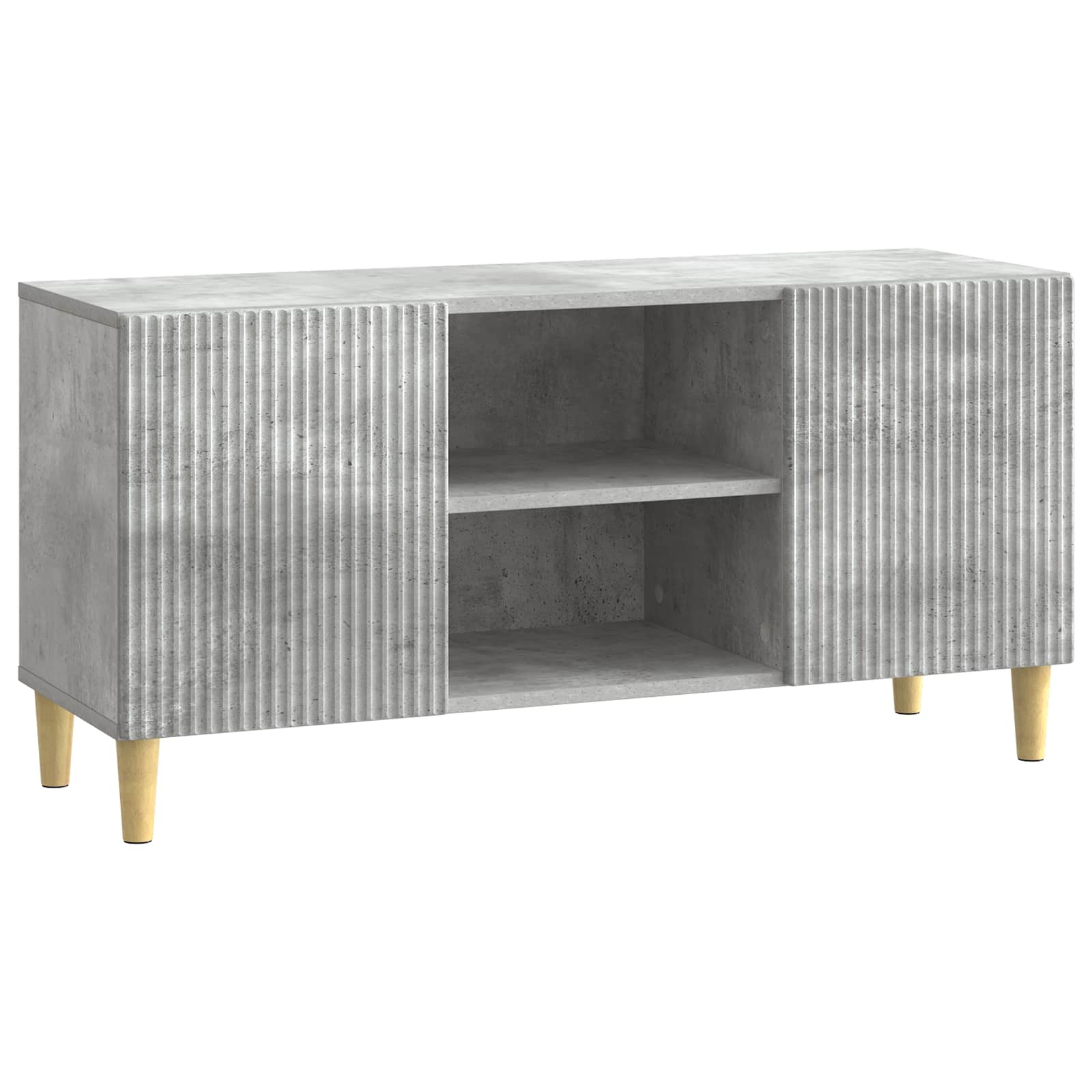 Meuble TV Gris béton 102 x 34,5 x 50 cm Bois d'ingénierie - XIOS