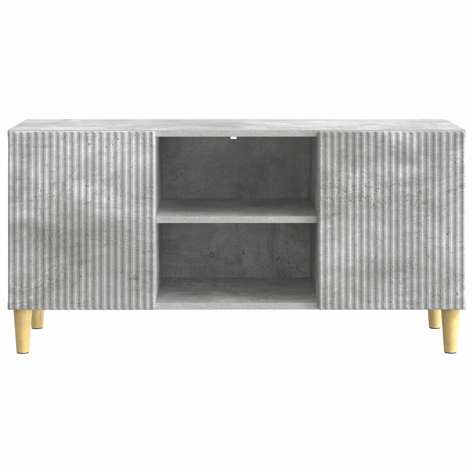 Meuble TV Gris béton 102 x 34,5 x 50 cm Bois d'ingénierie - XIOS