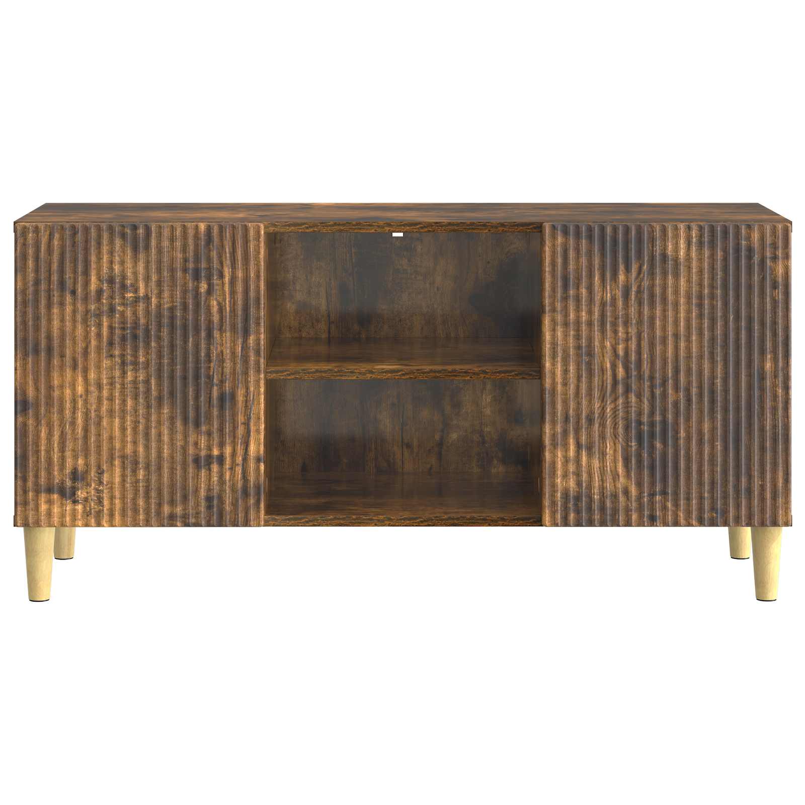 Meuble TV Chêne fumé 102 x 34,5 x 50 cm Bois d'ingénierie - XIOS