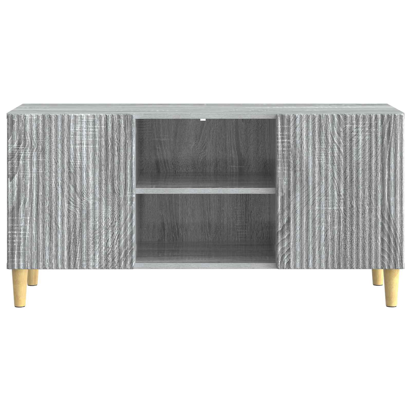 Meuble TV Sonoma gris 102 x 34,5 x 50 cm Bois d'ingénierie - XIOS