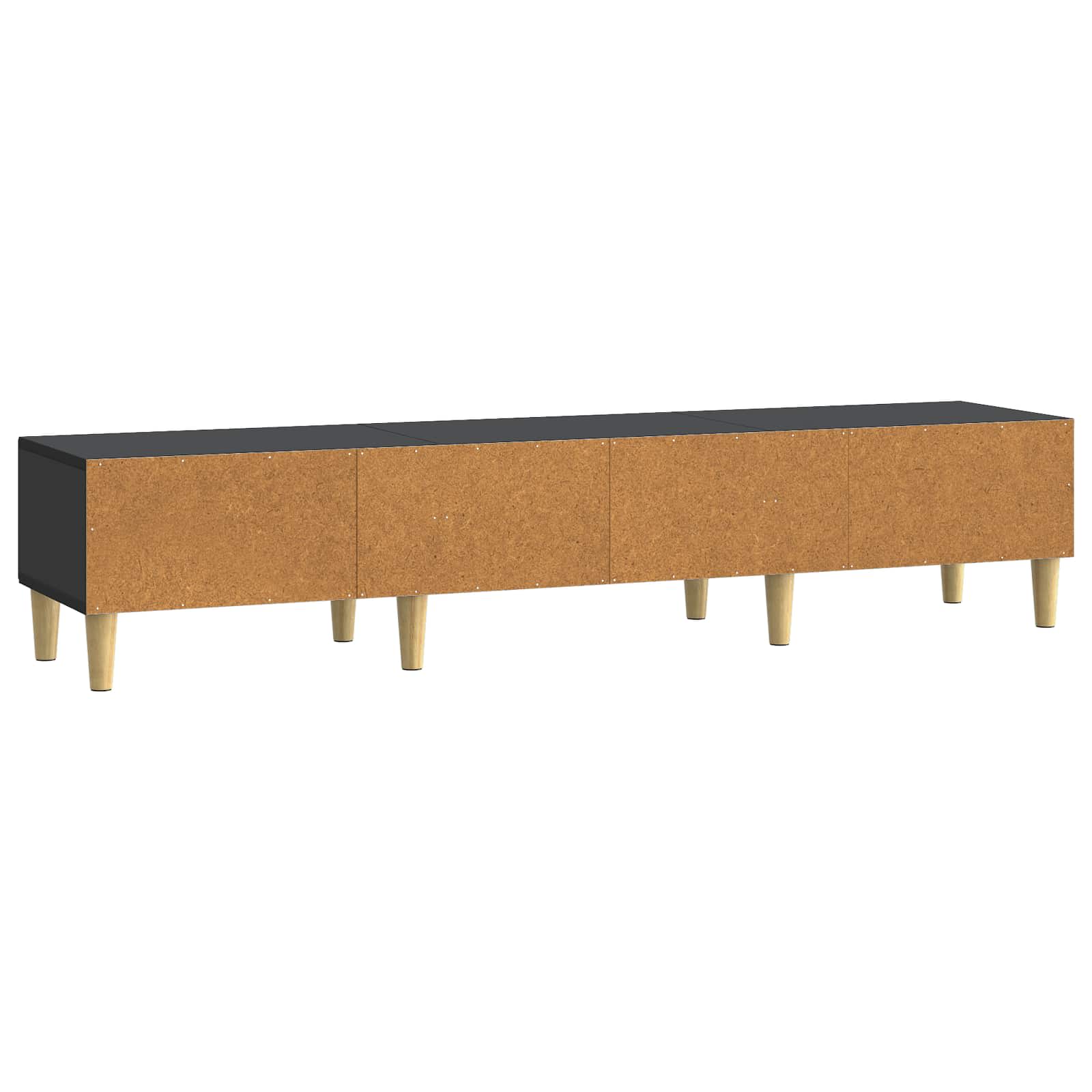 Meuble TV avec tiroir Noir 147 x 34,5 x 30 cm Bois d'ingénierie - XIOS