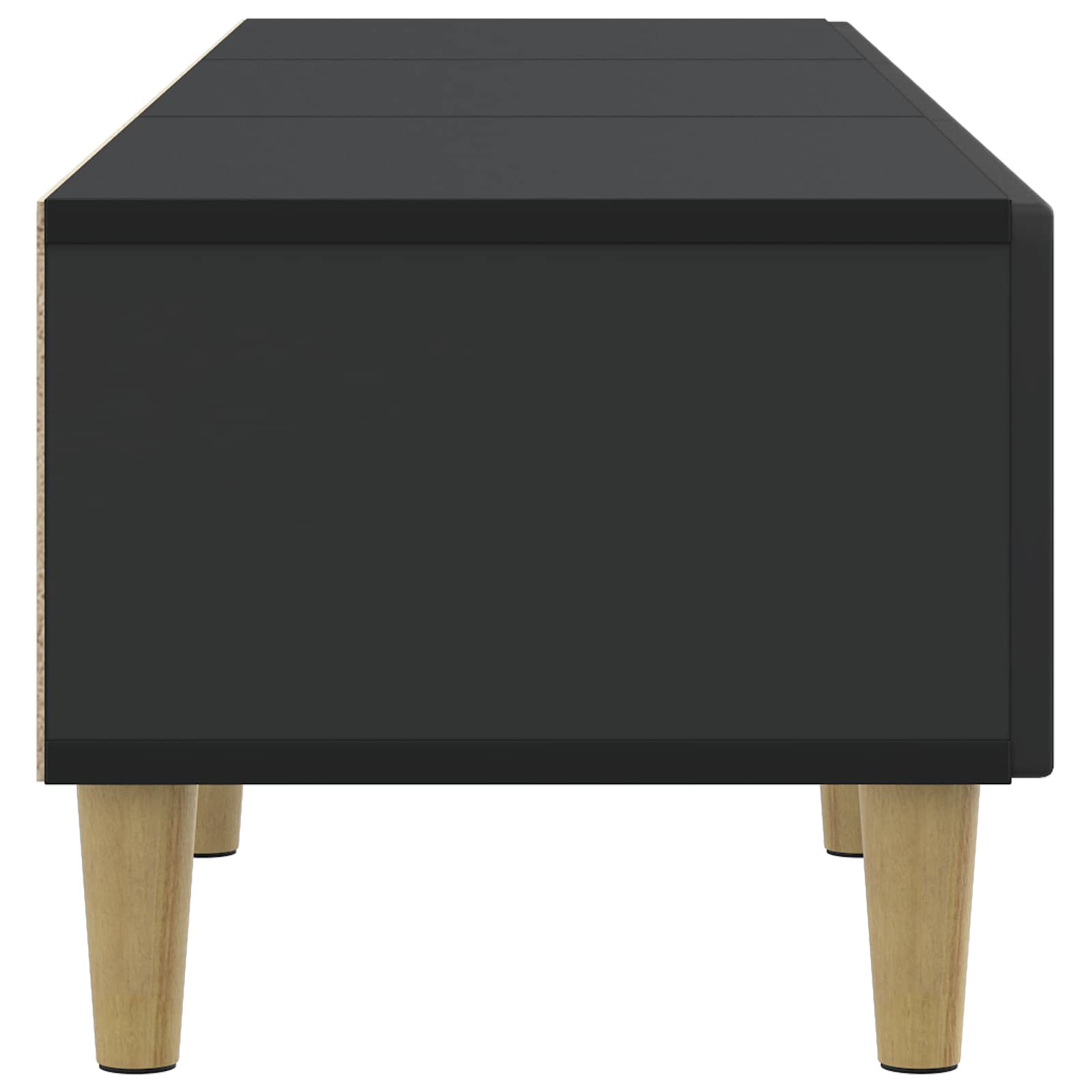 Meuble TV avec tiroir Noir 147 x 34,5 x 30 cm Bois d'ingénierie - XIOS