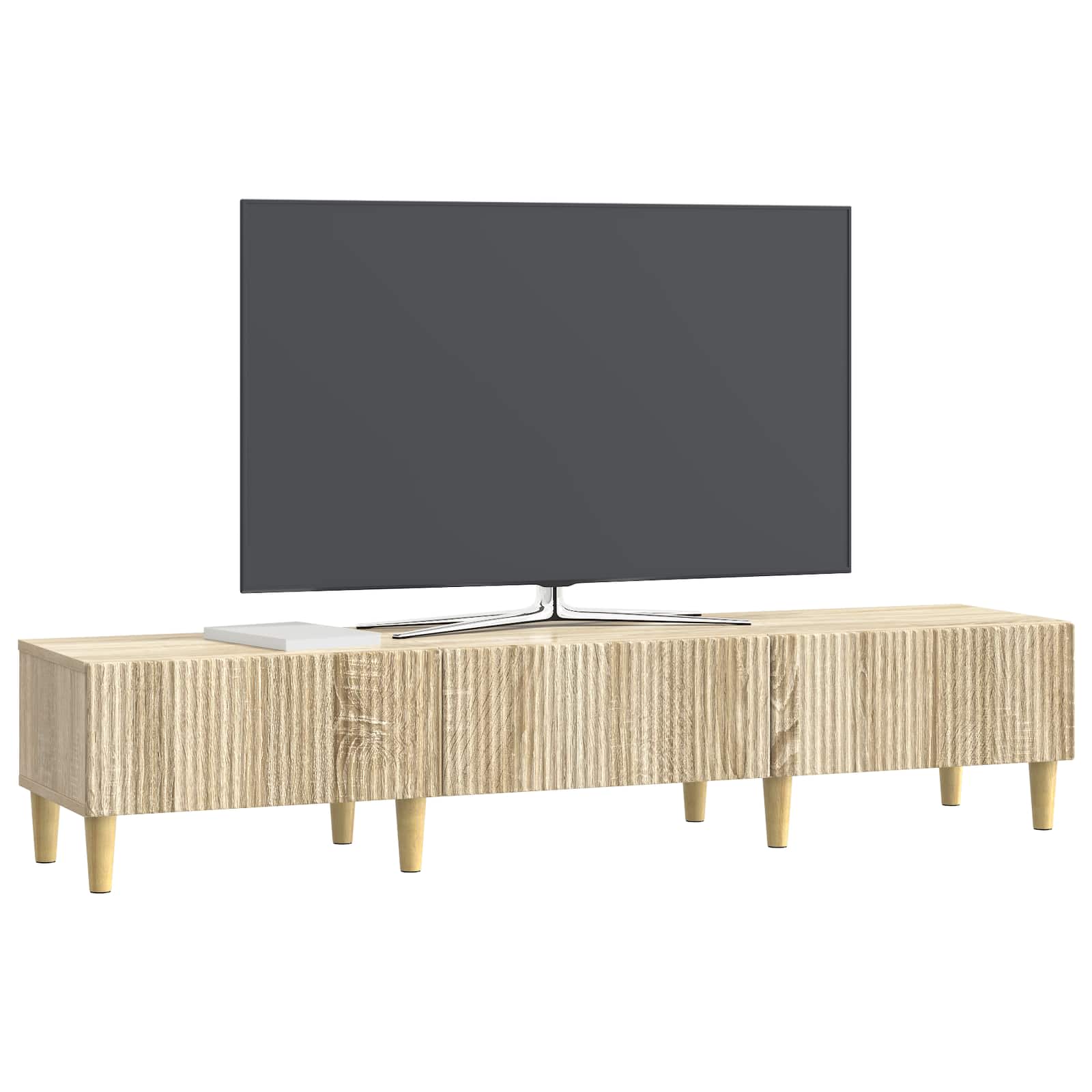 Meuble TV Chêne Sonoma 147 x 34,5 x 30 cm Bois d'ingénierie - XIOS