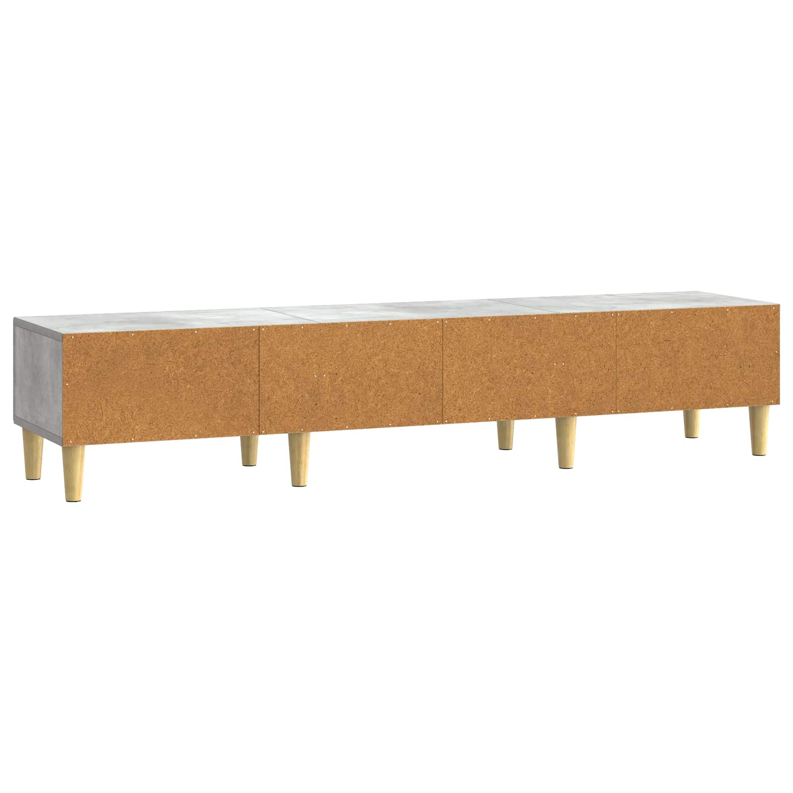 Meuble TV Gris béton 147 x 34,5 x 30 cm Bois d'ingénierie - XIOS