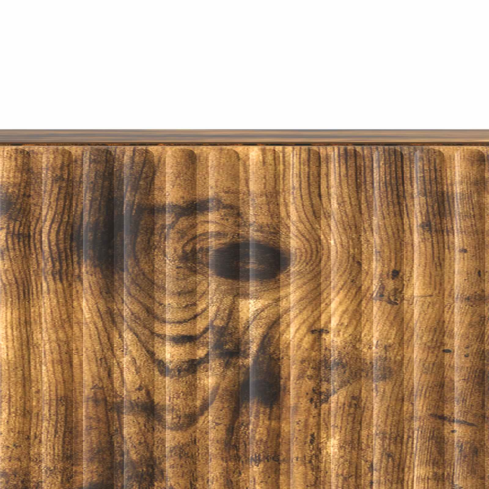 Meuble TV Chêne fumé 147 x 34,5 x 30 cm Bois d'ingénierie - XIOS