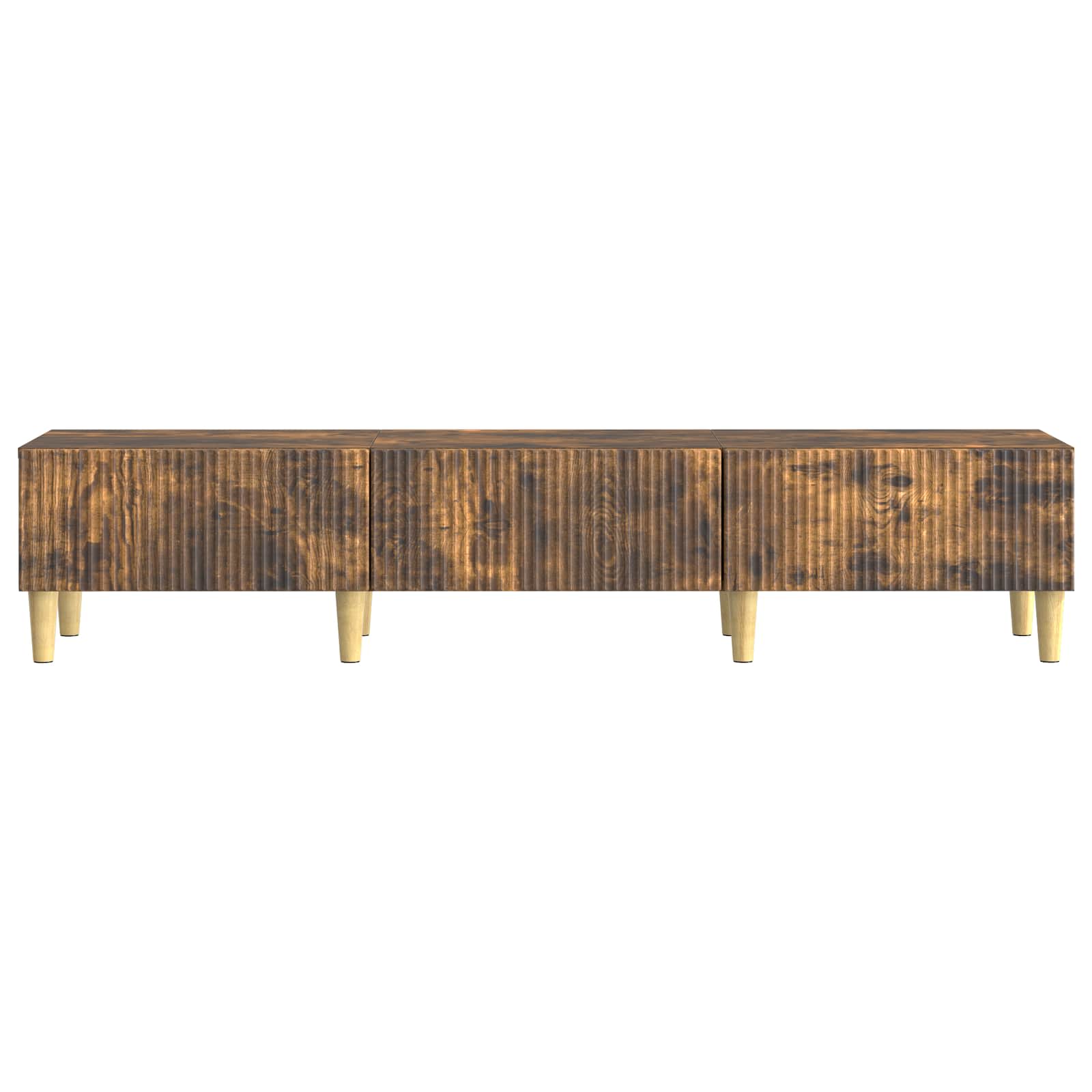 Meuble TV Chêne fumé 147 x 34,5 x 30 cm Bois d'ingénierie - XIOS