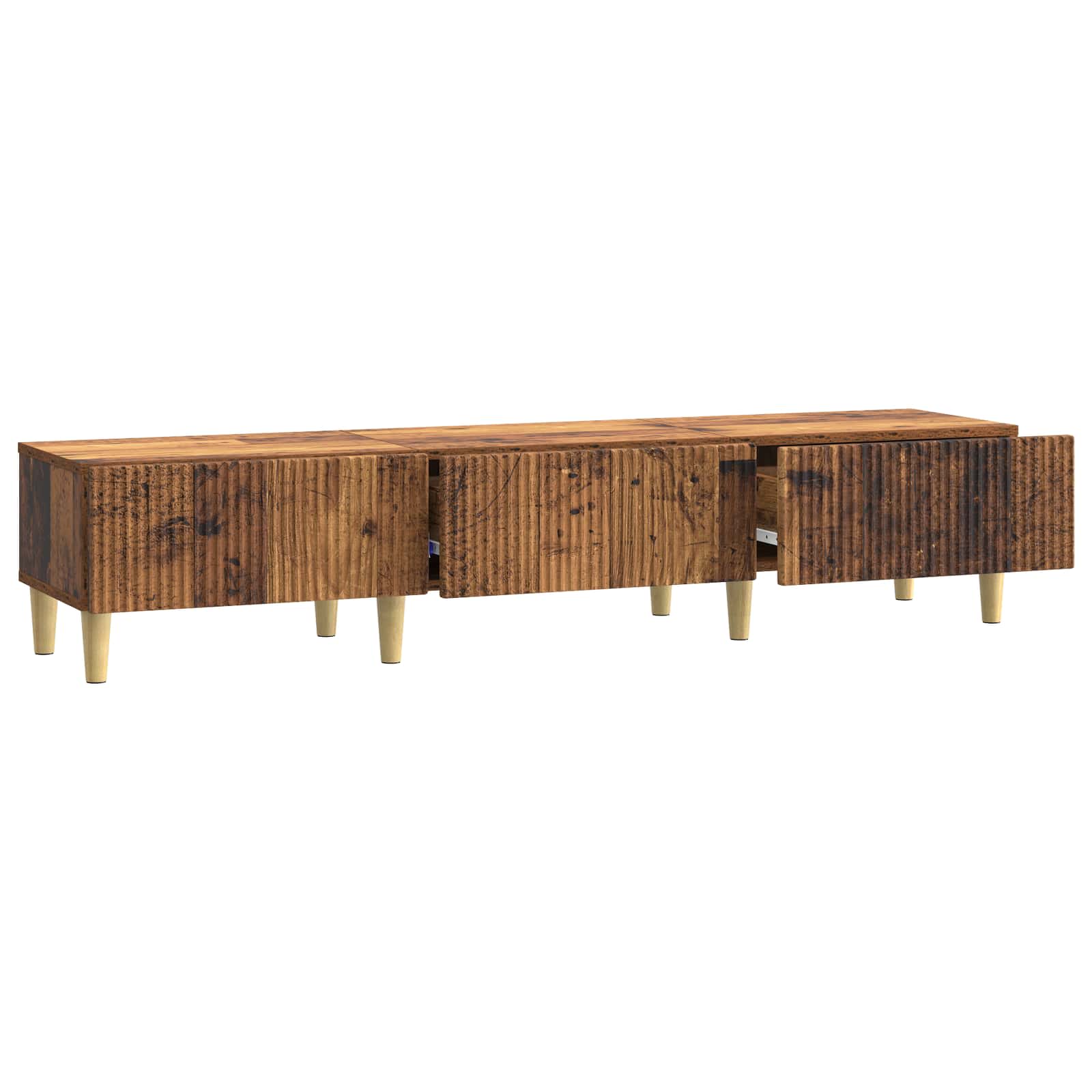 Meuble TV Bois ancien 147 x 34,5 x 30 cm Bois d'ingénierie - XIOS
