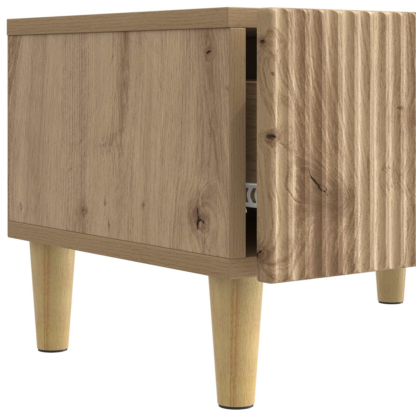Meuble TV Chêne artisanal 147 x 34,5 x 30 cm Bois d'ingénierie - XIOS