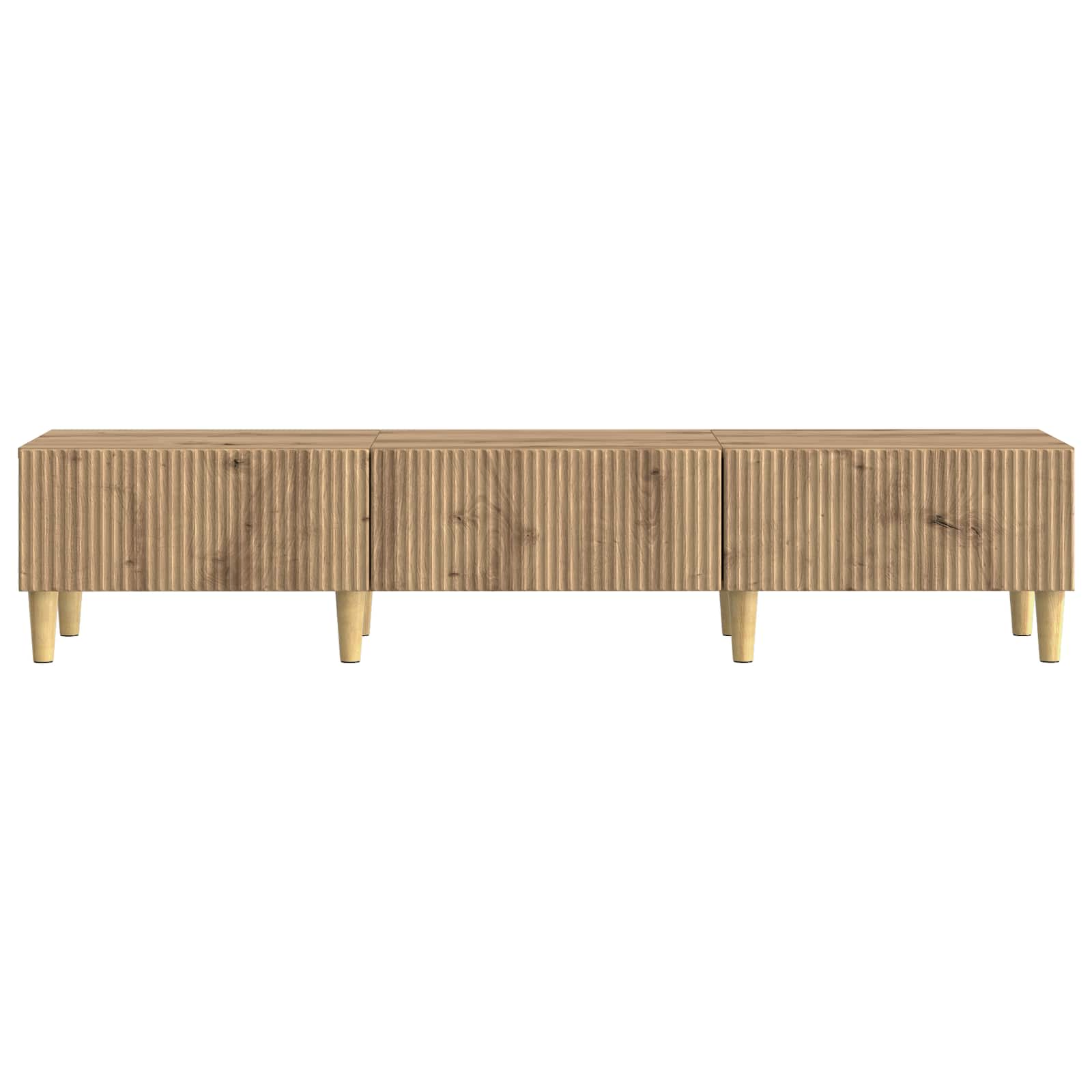 Meuble TV Chêne artisanal 147 x 34,5 x 30 cm Bois d'ingénierie - XIOS