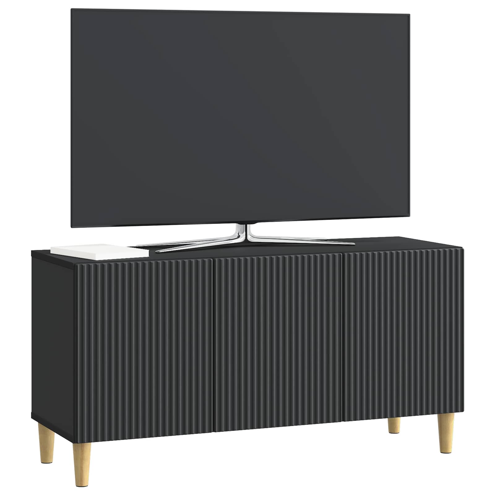 Meuble TV Noir 99 x 34,5 x 50 cm Bois d'ingénierie - XIOS